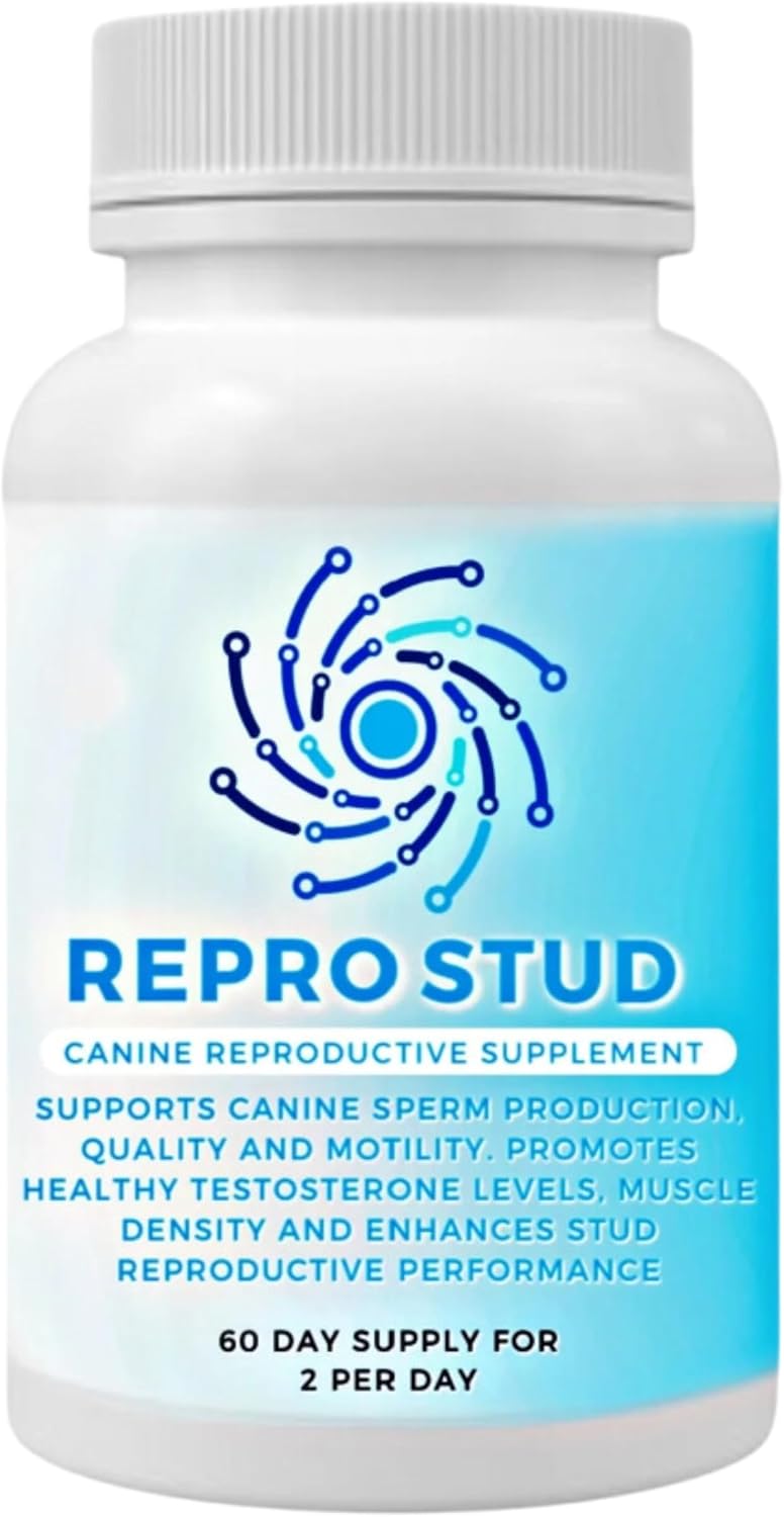 Canine Reproductive Health Supplement for Stud Dogs - Boosts Breeding Performance, Energy & Testosterone - 60-Day Supply by Breeder’s Pride