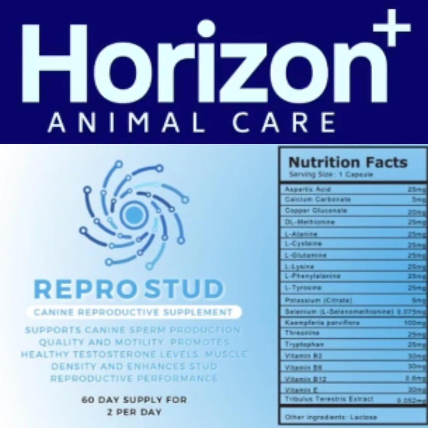 Canine Reproductive Health Supplement for Stud Dogs - Boosts Breeding Performance, Energy & Testosterone - 60-Day Supply by Breeder’s Pride