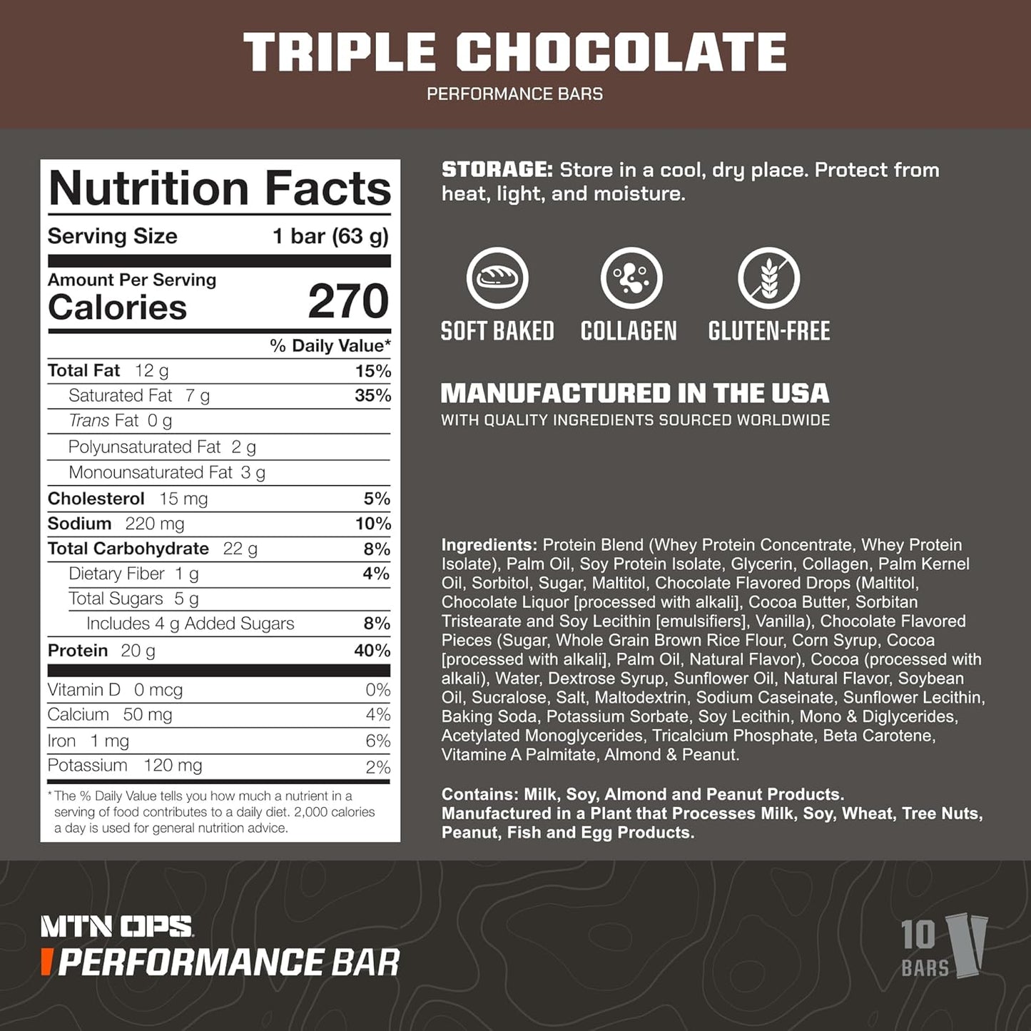 Caramel Crunch and Triple Chocolate Mudslide Performance Bar Bundle