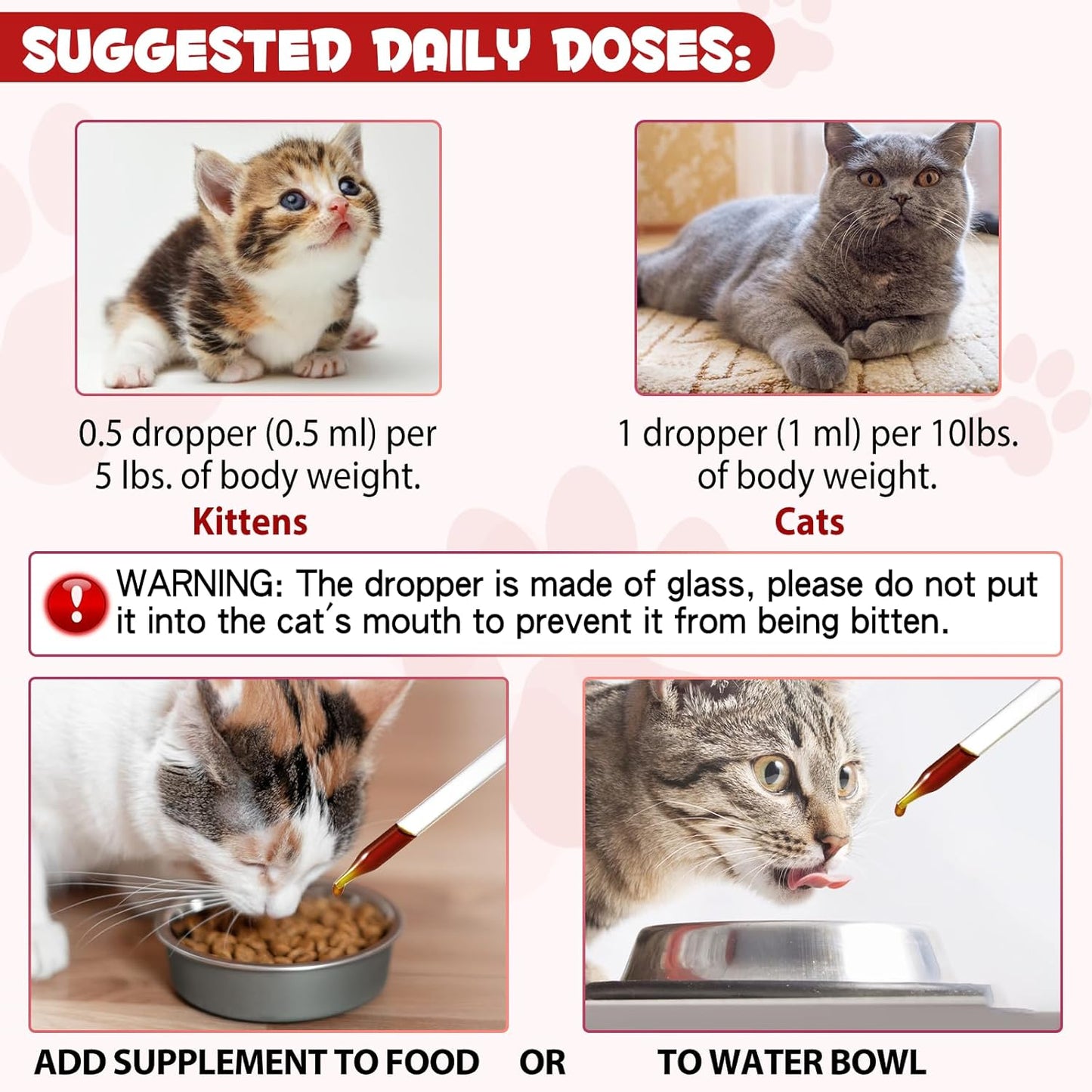 Caramel Flavored Liquid Iron Drops for Cats - Supports Anemia & Lethargy, Boost Energy Levels & Vitality - Cat Vitamin Supplement - 2 fl. oz.