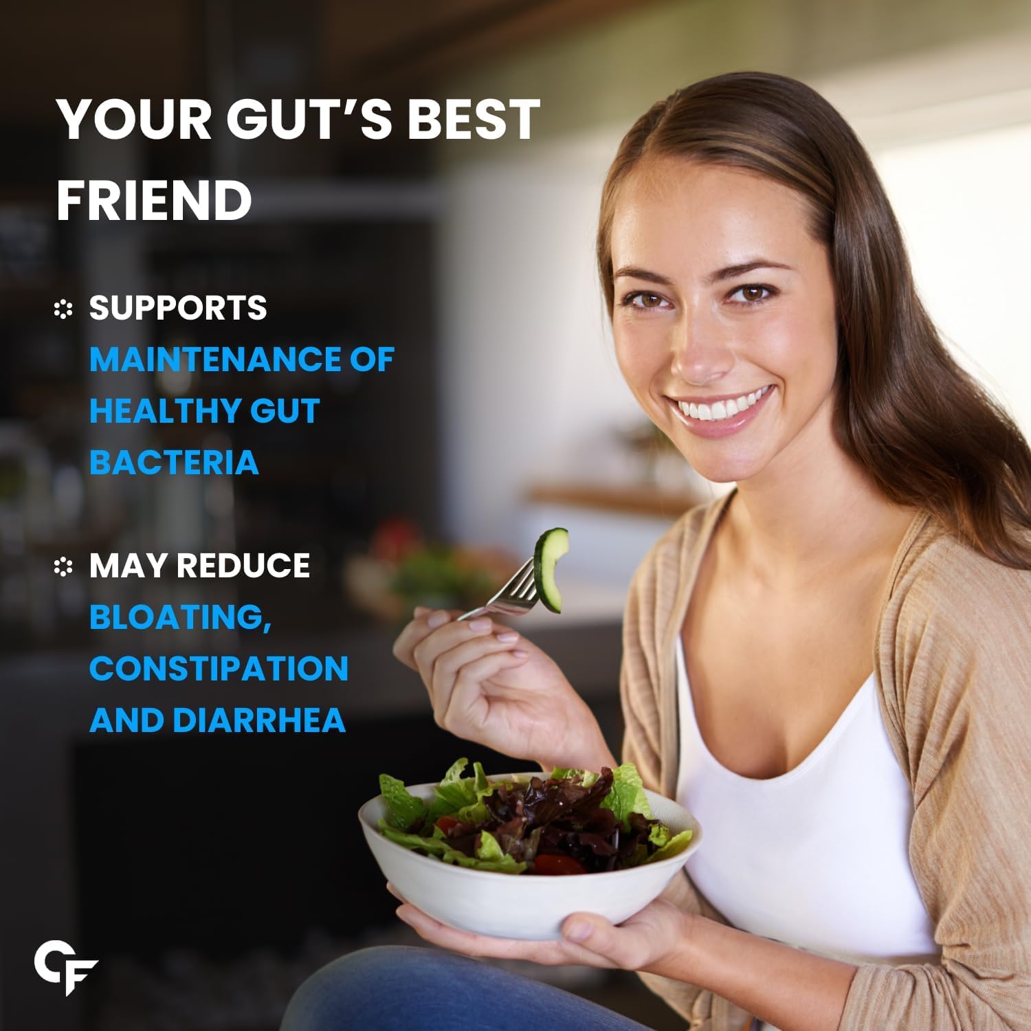 Carba.Mide Forte Probiotics Supplement - 60 Veg Capsules, 50 Billion CFU for Gut Health