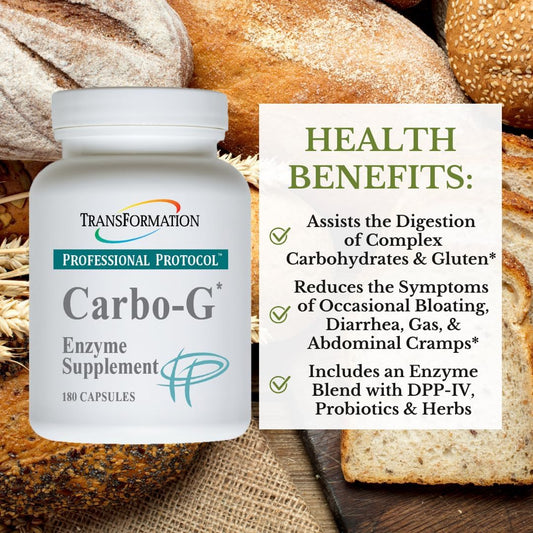 Carbo-G High Potency Enzyme Blend Supplement for Carbohydrate Breakdown and Nutrient Absorption