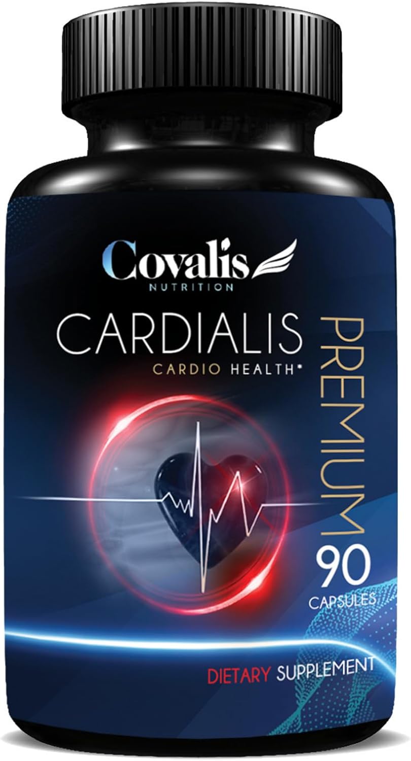 Cardialis Heart Health Supplement with Bergamot, Hawthorn Berry, CoQ10 | Promotes Healthy Blood Circulation & Antioxidant Support | 30 Capsules