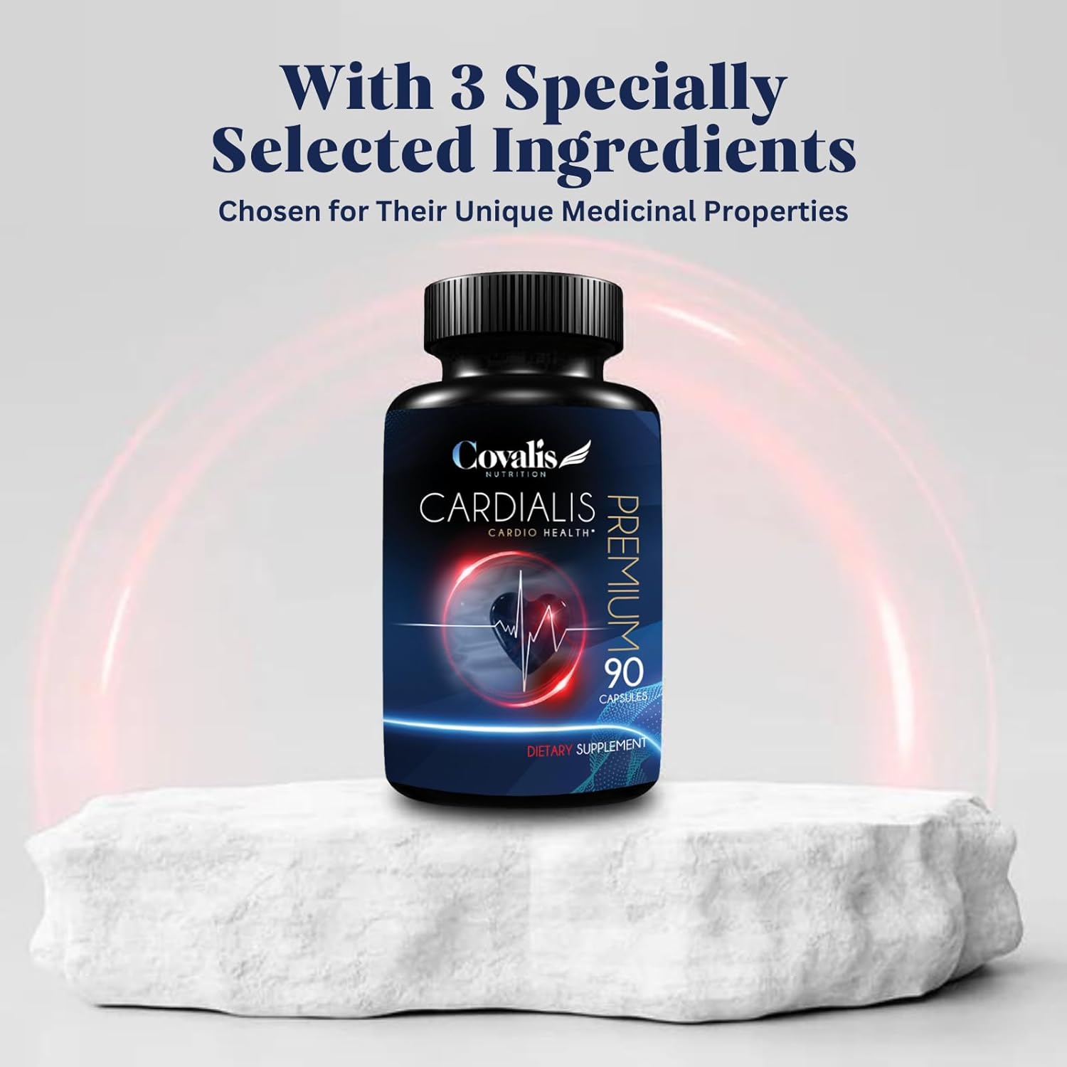 Cardialis Heart Health Supplement with Bergamot, Hawthorn Berry, CoQ10 | Promotes Healthy Blood Circulation & Antioxidant Support | 30 Capsules