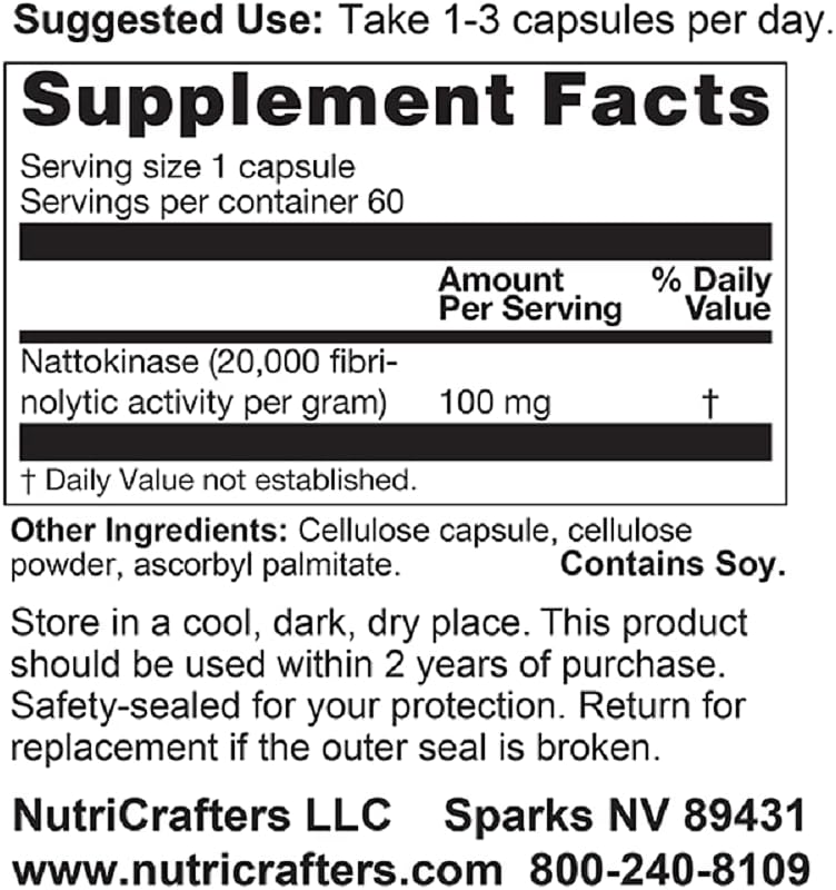 Cardio Health Bundle: NutriCrafters Garlic EDTA & Nattokinase NSK-SD Supplement Pack