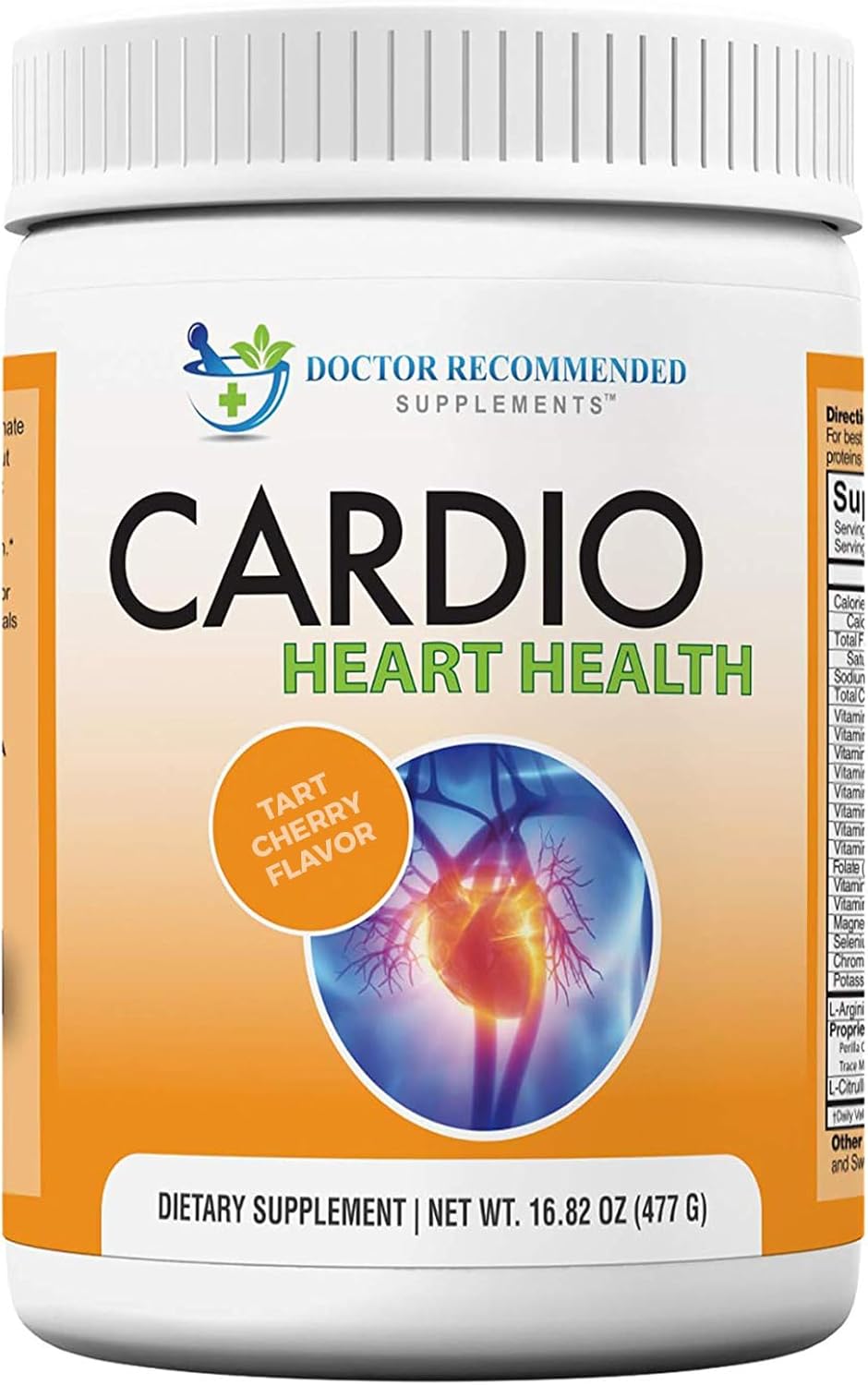 Cardio Heart Health Powder - Doctor Recommended L-Arginine & L-Citrulline Supplement, 16.82 oz