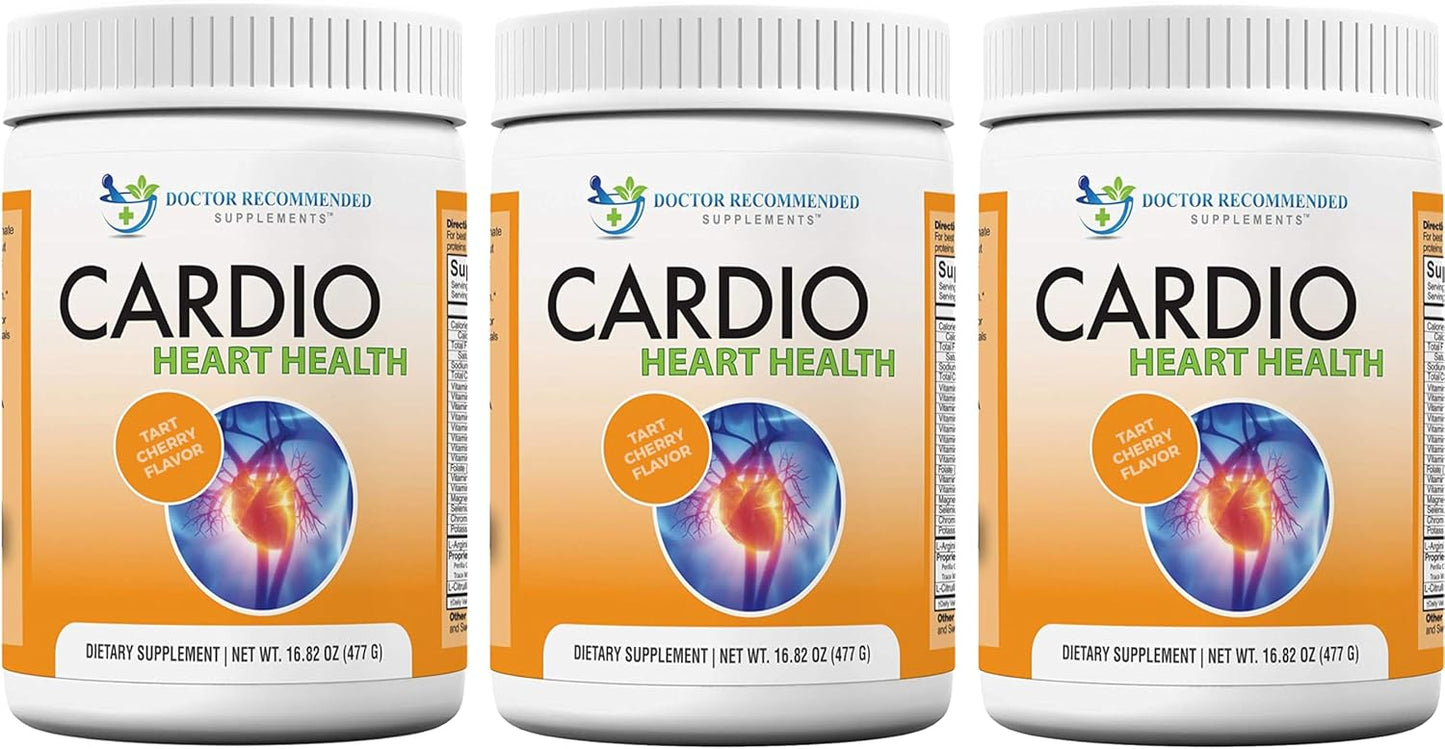 Cardio Heart Health Powder: Doctor Recommended L-Arginine Supplement 5000mg & L-Citrulline 1000mg (Pack of 3)
