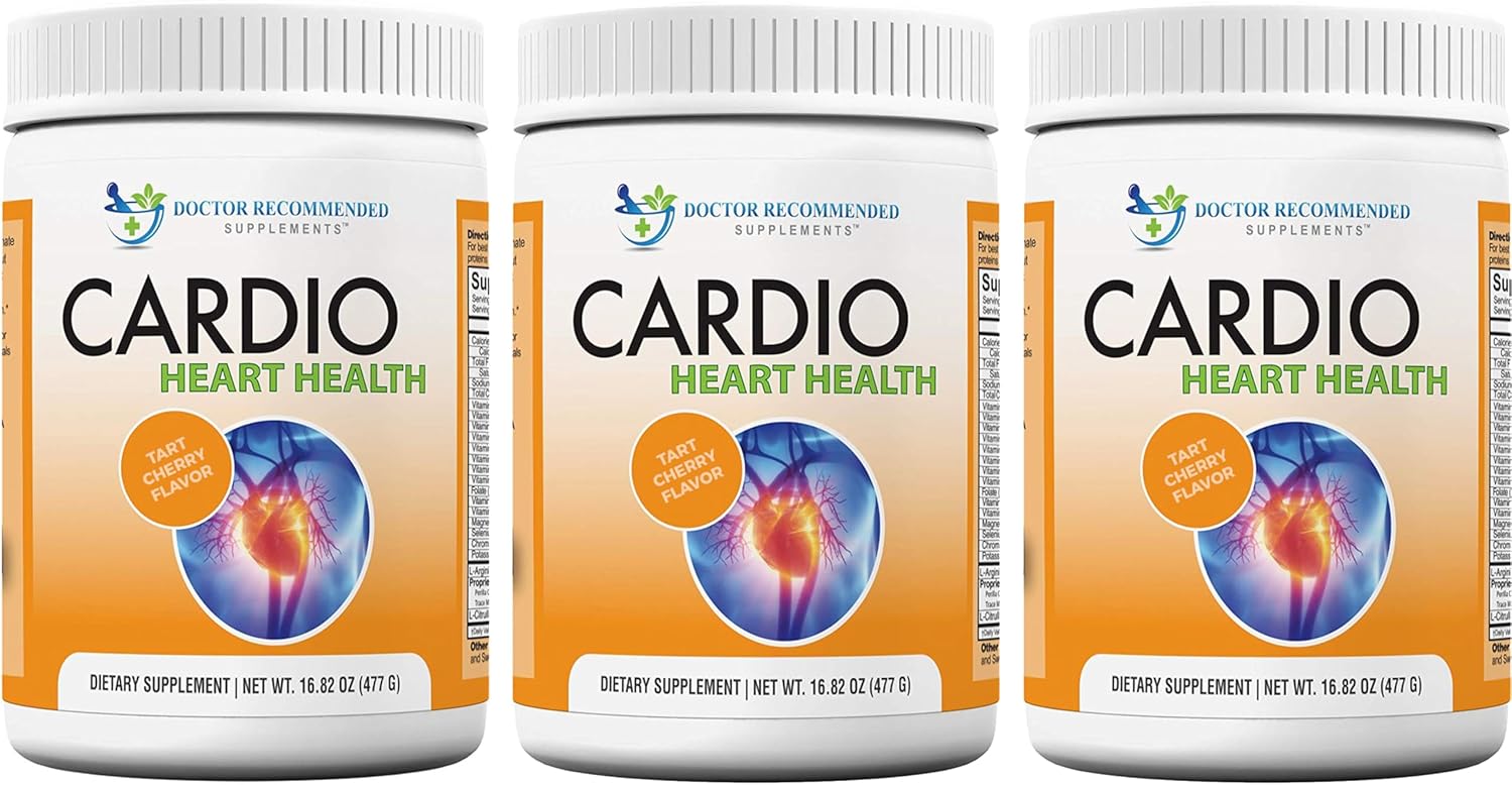 Cardio Heart Health Powder: Doctor Recommended L-Arginine Supplement 5000mg & L-Citrulline 1000mg (Pack of 3)
