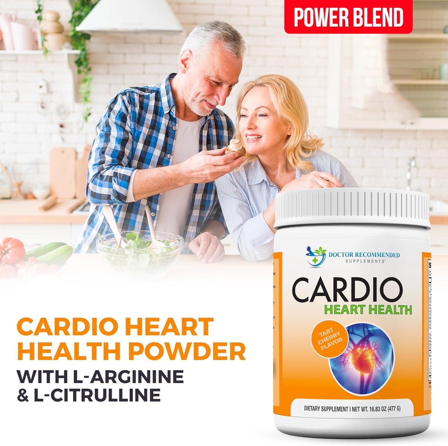 Cardio Heart Health Powder: Doctor Recommended L-Arginine Supplement 5000mg & L-Citrulline 1000mg (Pack of 3)