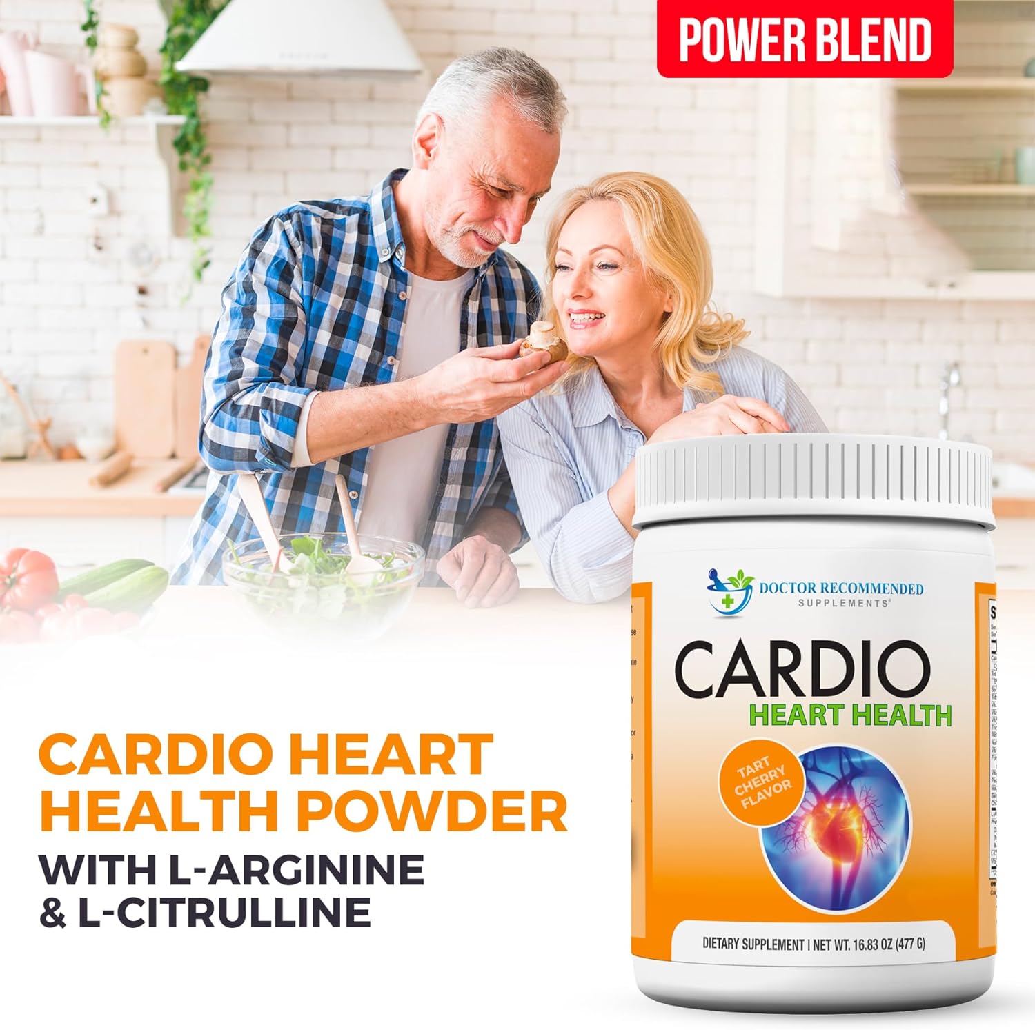 Cardio Heart Health Powder: Doctor Recommended L-Arginine Supplement 5000mg & L-Citrulline 1000mg (Pack of 3)