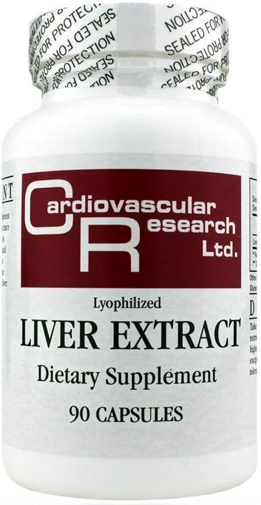 Cardiovascular Research Liver Extract Capsules - White, 90 Count by Ecological Formulas