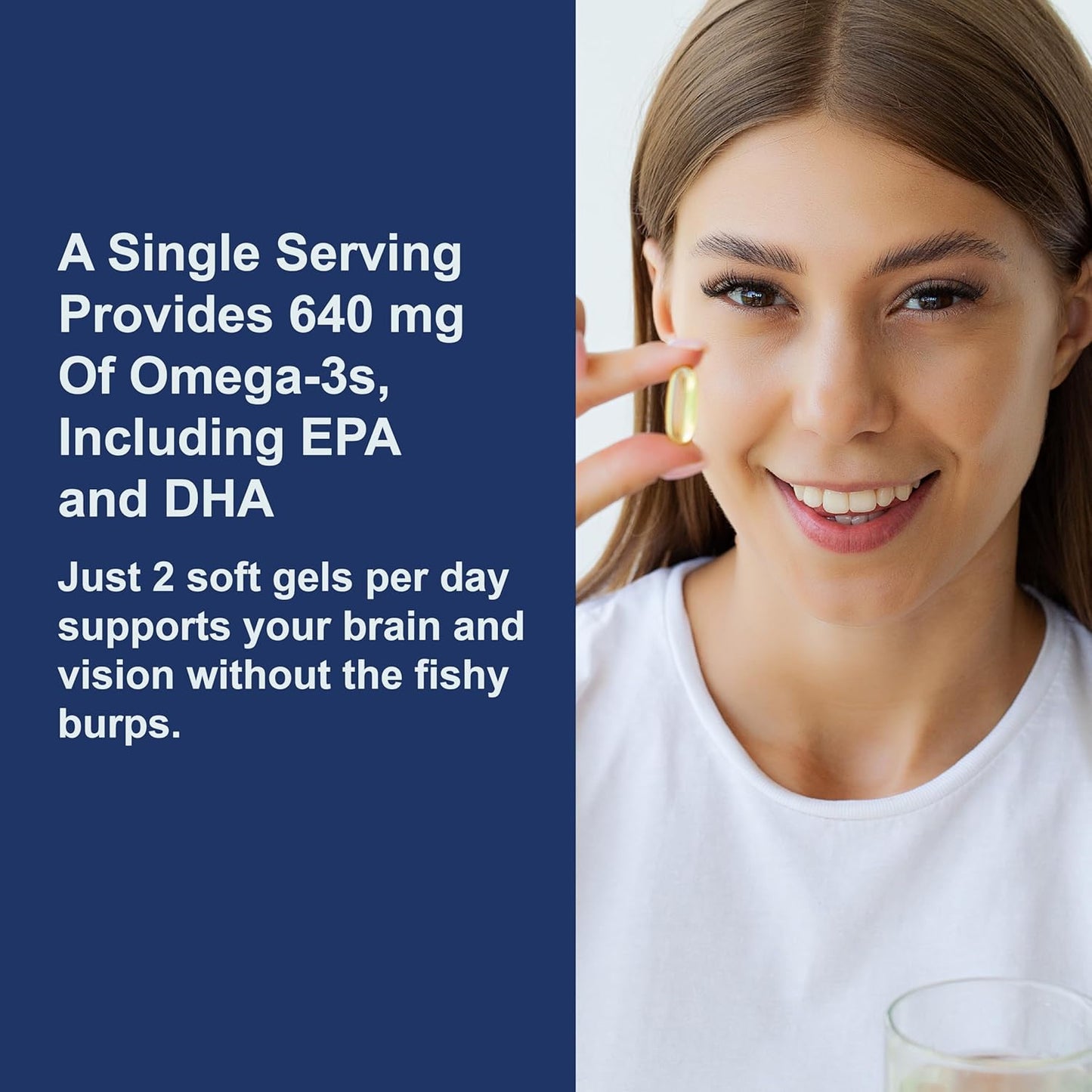 Carlson Super DHA Gems - 500mg DHA Norwegian Fish Oil Capsules, 640mg Fatty Acids, Sustainably Sourced, Wild-Caught, 240 Softgels
