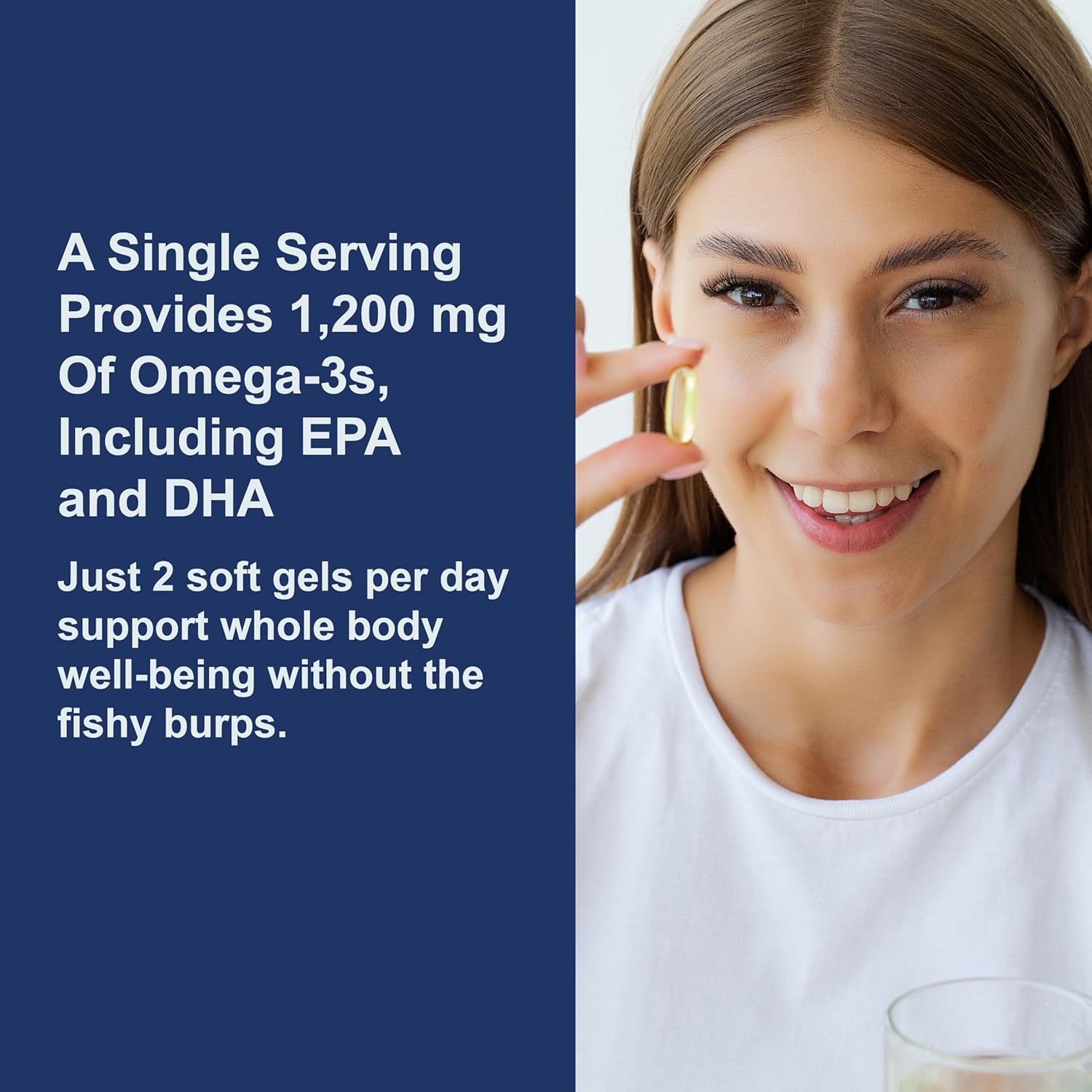 Carlson Super Omega-3 Gems 1200mg, Wild Caught, Sustainably Sourced - 250 Soft Gels