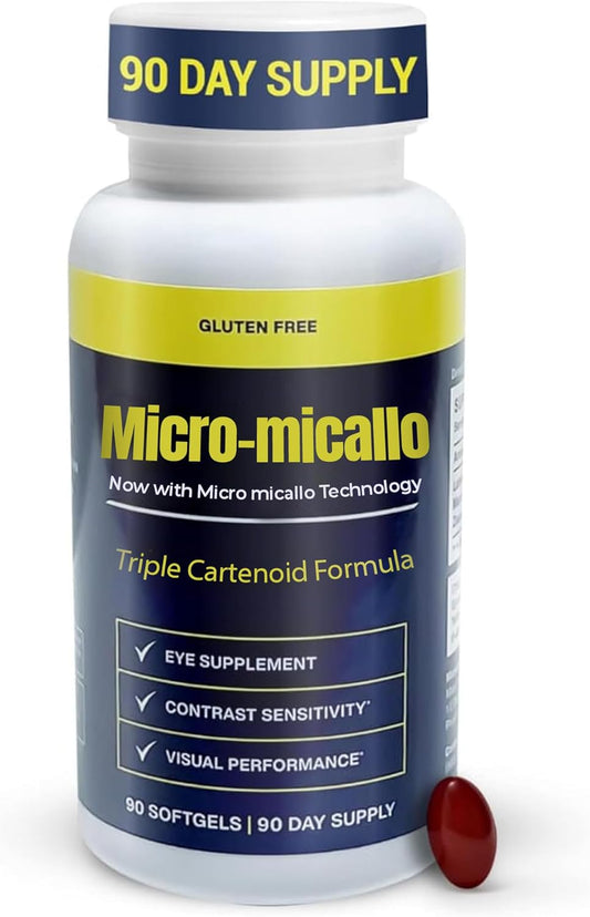 Carotenoid Eye Health Formula for Adults - 90 Softgels, 3 Month Supply