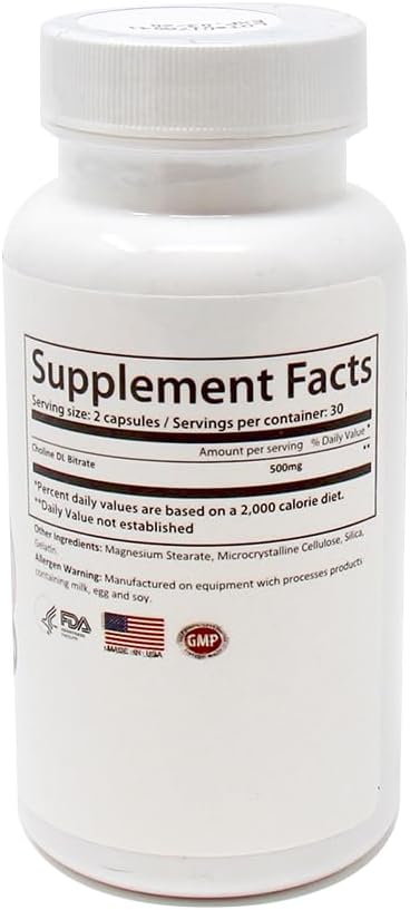 Carson Life Choline Supplement - 120 Capsules - Pack of 2