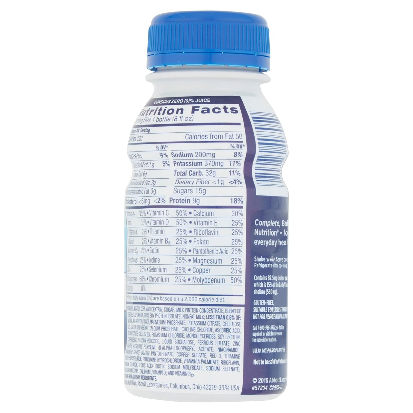 Case of 12 Ensure Original Nutrition Shake, Strawberry Flavor, 8 Ounces Each