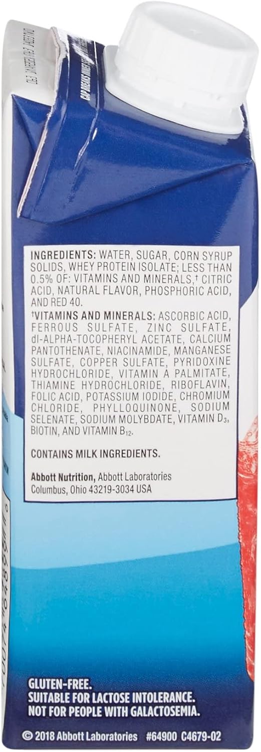 Case of 24 Ensure Clear Mixed Berry 8 Ounce Recloseable Cartons