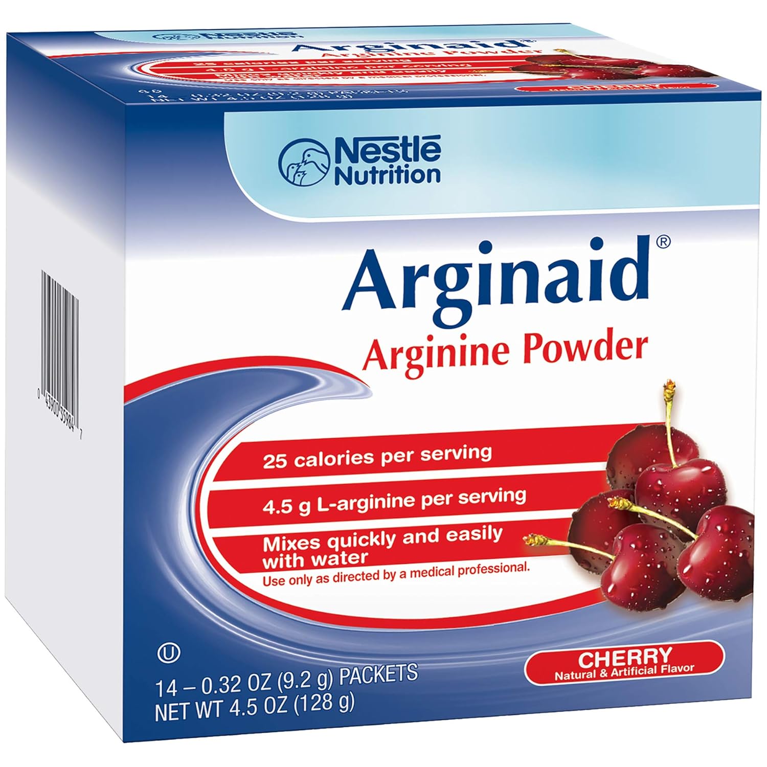 Case of 56 Nestle Arginaid Cherry 3oz Powder Packets - Variety Packaging