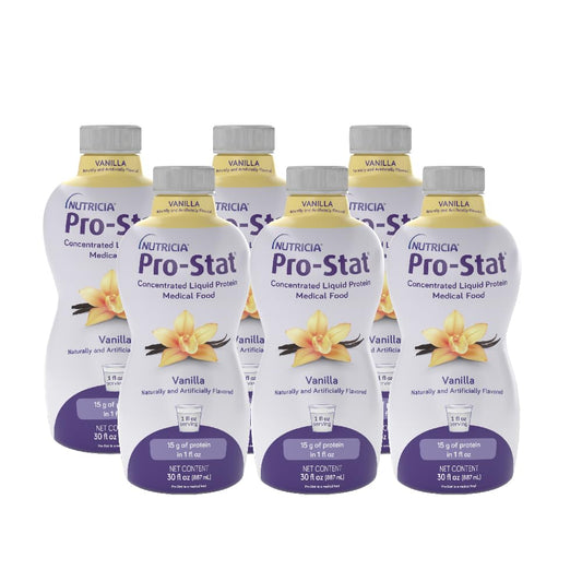 Case of 6 Pro-Stat Concentrated Liquid Protein Medical Food - Vanilla Flavor, 30 Fl Oz Bottle