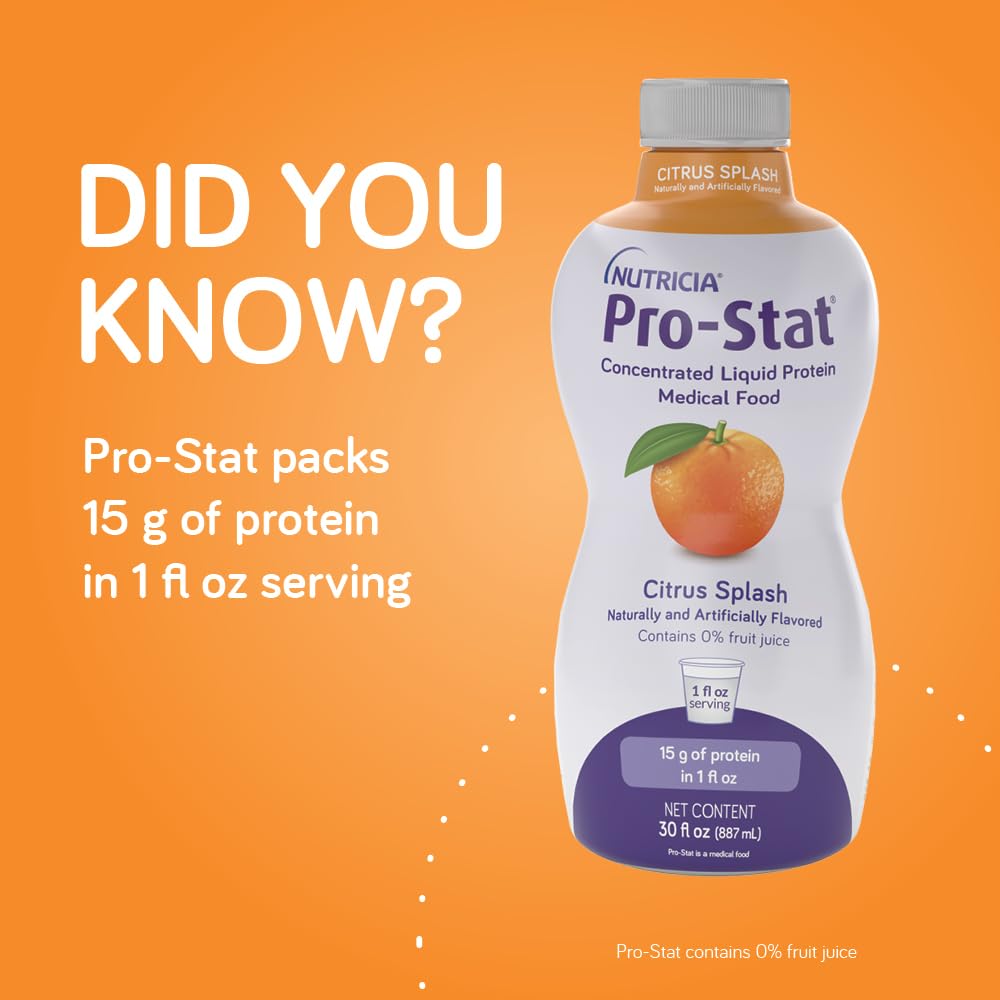 Case of 6 Pro-Stat Concentrated Liquid Protein Medical Food - Vanilla Flavor, 30 Fl Oz Bottle