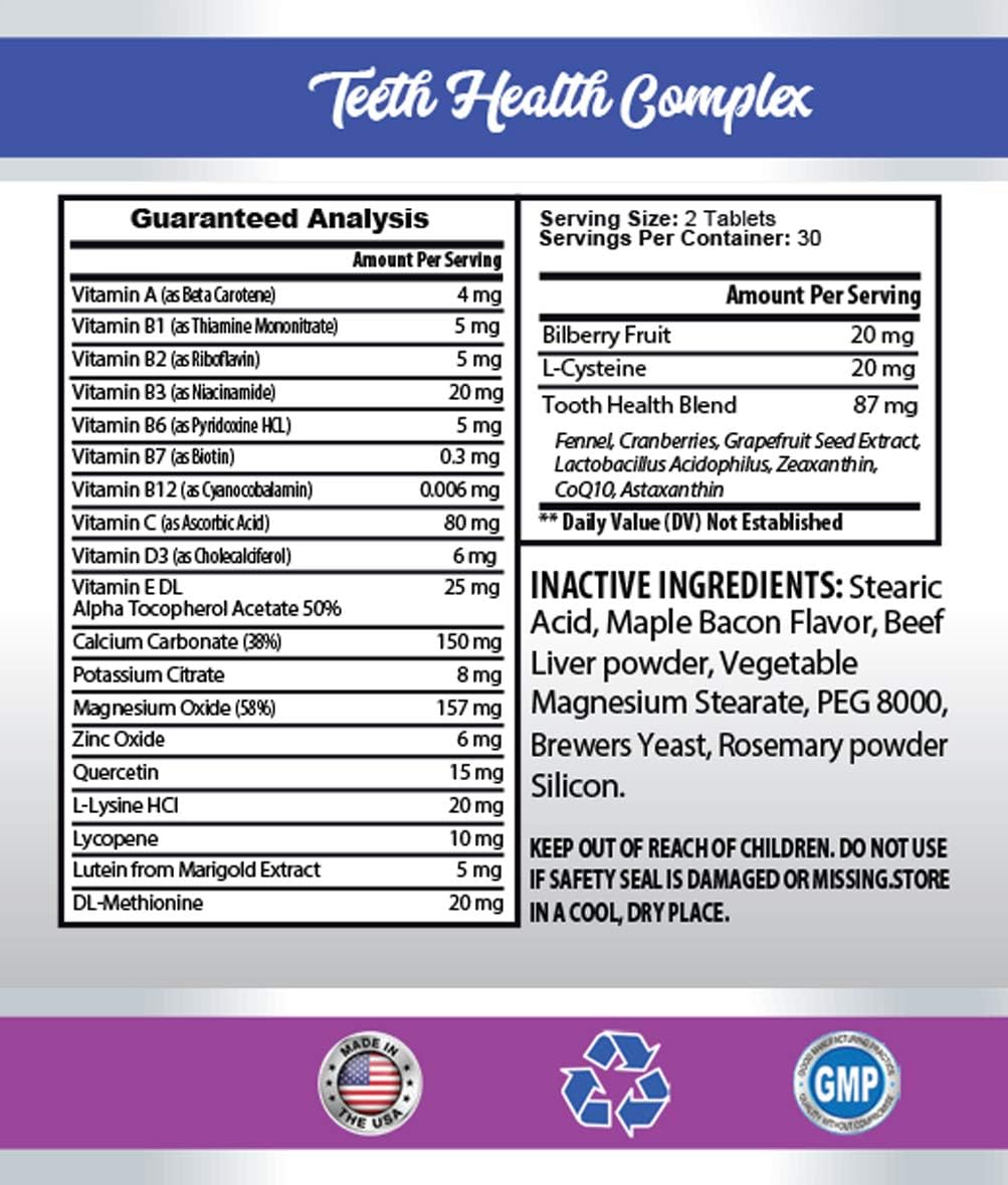 Cat Bad Breath Treats with Vitamin B12 - Advanced Mouth Health Complex for Cats - Immune Boost - 2 Bottles (120 Tablets)