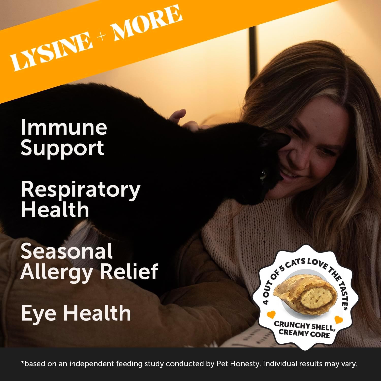 Cat Immune Support Supplement for Allergy Relief - Helps with Sneezing, Runny Nose, and Watery Eyes - Omega 3s, Lysine, Antioxidants, and Colostrum - Chicken Flavor - 30 Day Supply