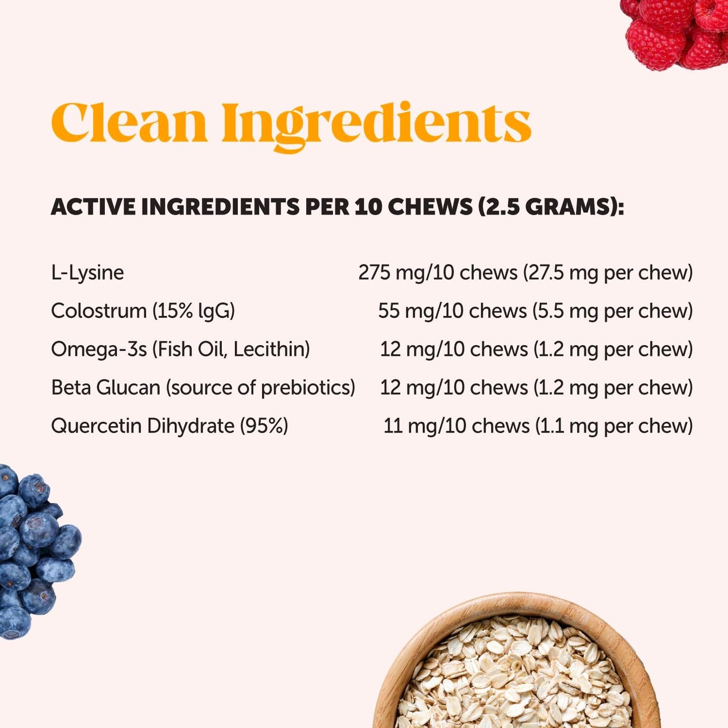 Cat Immune Support Supplement for Allergy Relief - Helps with Sneezing, Runny Nose, and Watery Eyes - Omega 3s, Lysine, Antioxidants, and Colostrum - Chicken Flavor - 30 Day Supply