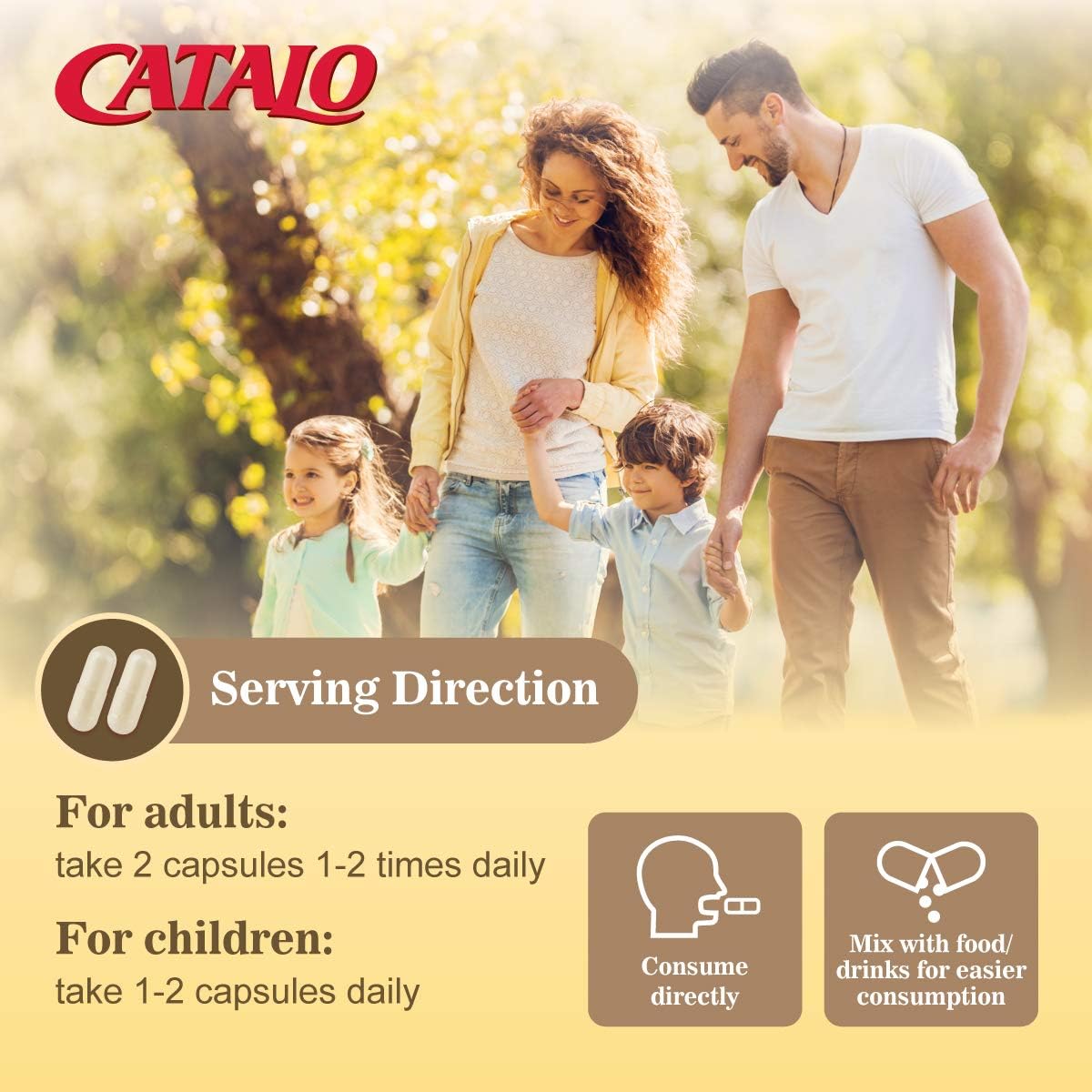 CATALO Acerola Cherry Extract GOLD: Natural Vitamin C for Immunity, Collagen, Skin, Allergies - Vegetarian, Gluten-Free - USA Made