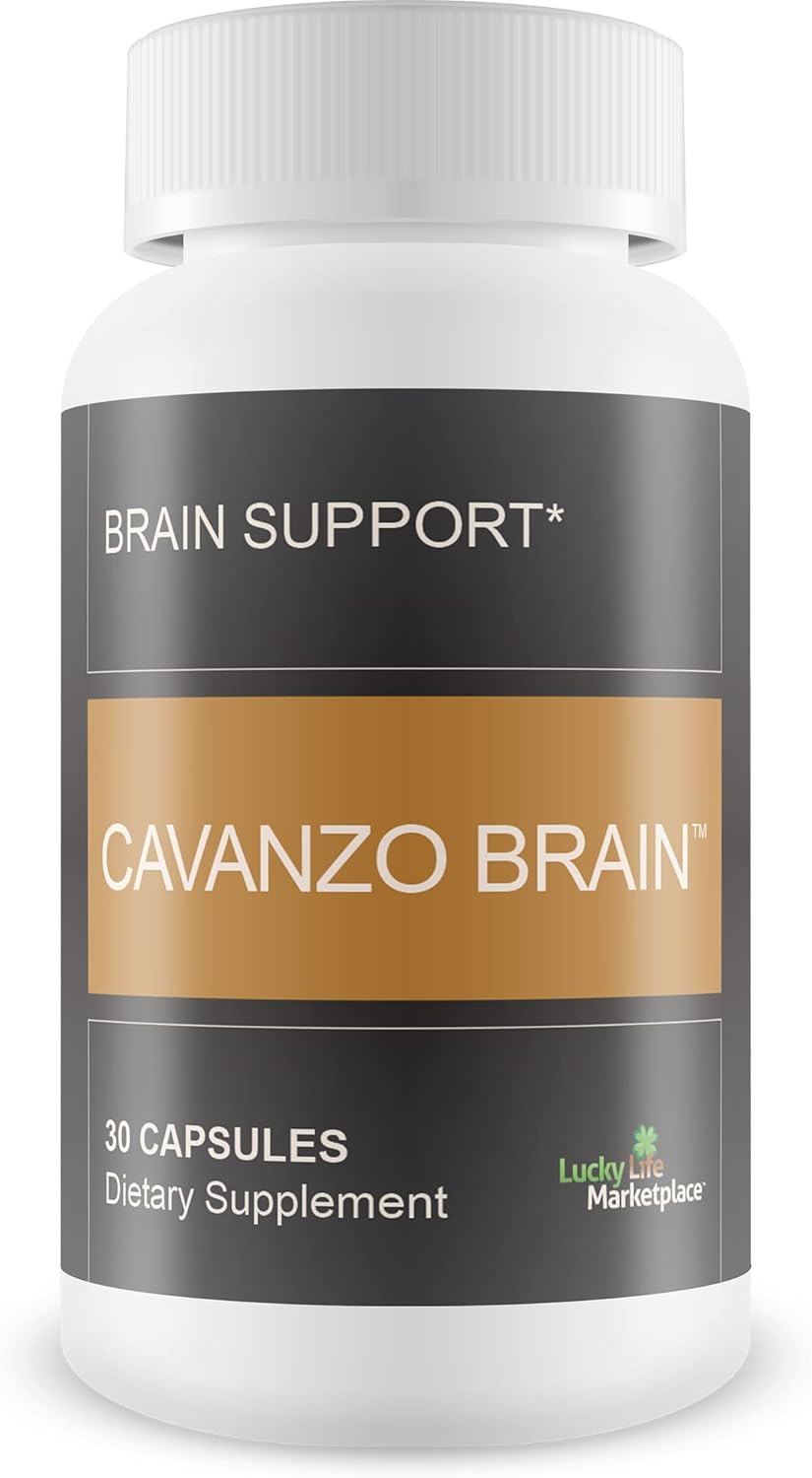 Cavanzo Brain Support Capsules with Frankincense for Memory, Focus, and Clarity - Improved Brain Function and Stamina