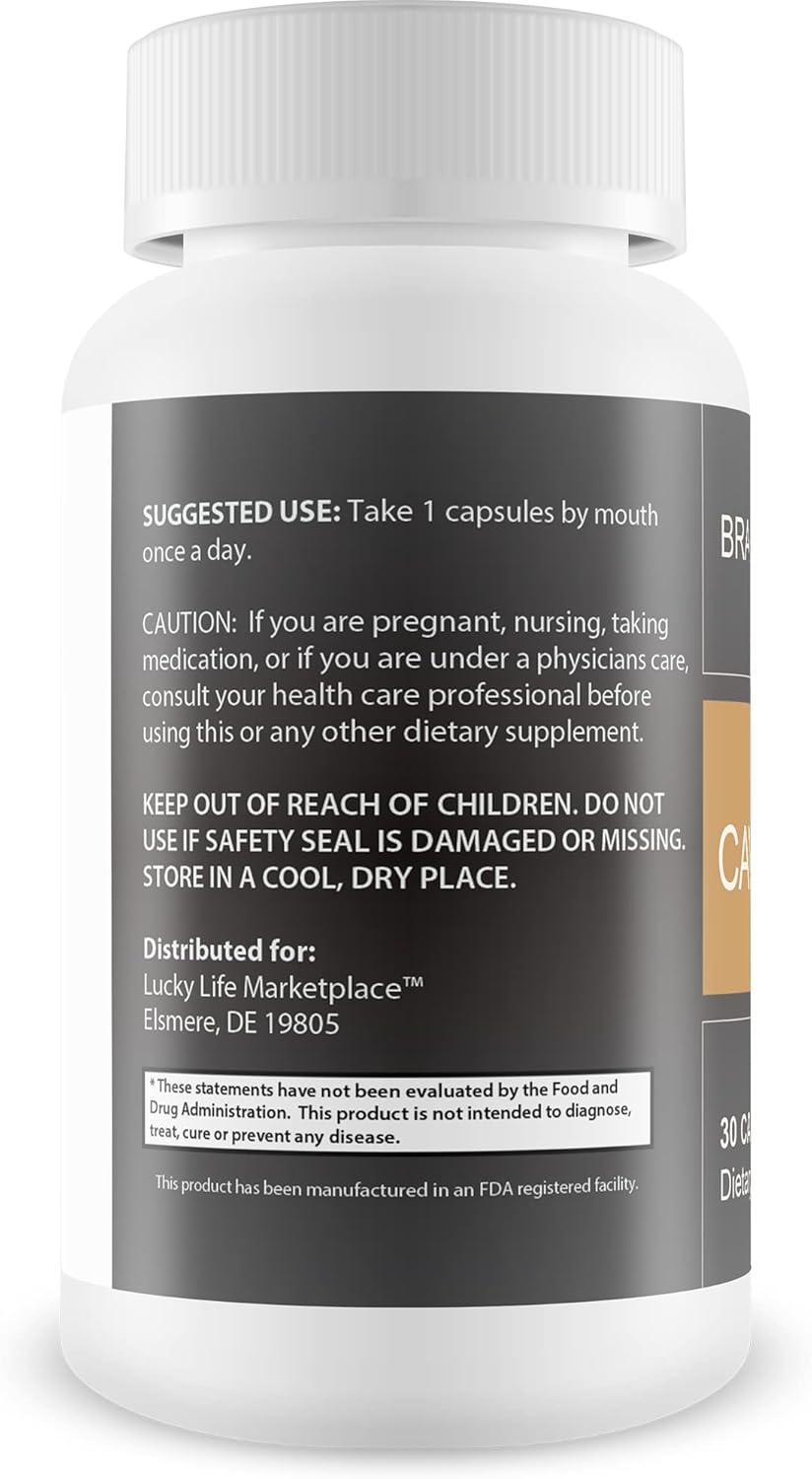 Cavanzo Brain Support Capsules with Frankincense for Memory, Focus, and Clarity - Improved Brain Function and Stamina