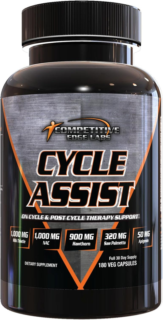 CEL Cycle Assist: Advanced On Cycle Support with Liver and Organ Protection - 60 Servings, Milk Thistle, Saw Palmetto, Hawthorne