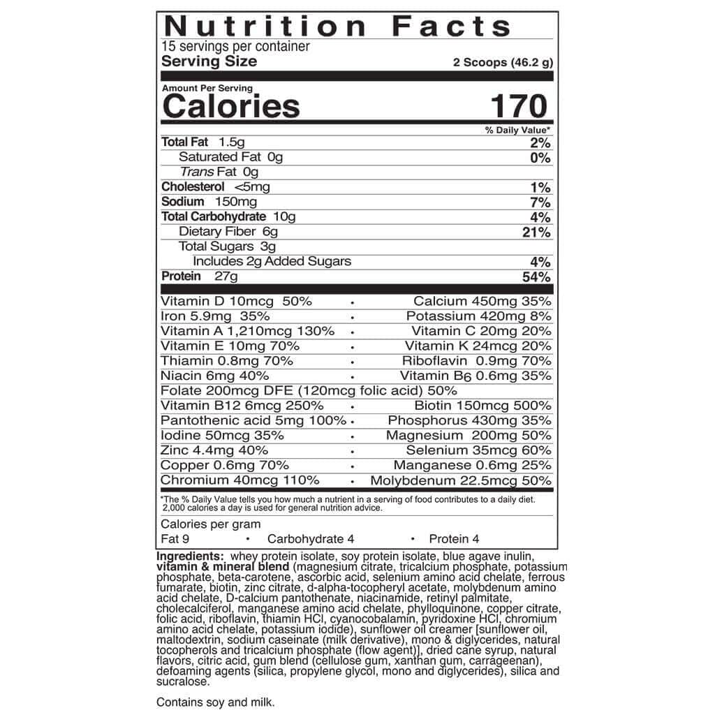 Celebrate Vitamins High Protein Meal Replacement Shake - Bahama Breeze Flavor, 27g Protein, 6g Fiber, 15 Servings for Post-Bariatric Surgery