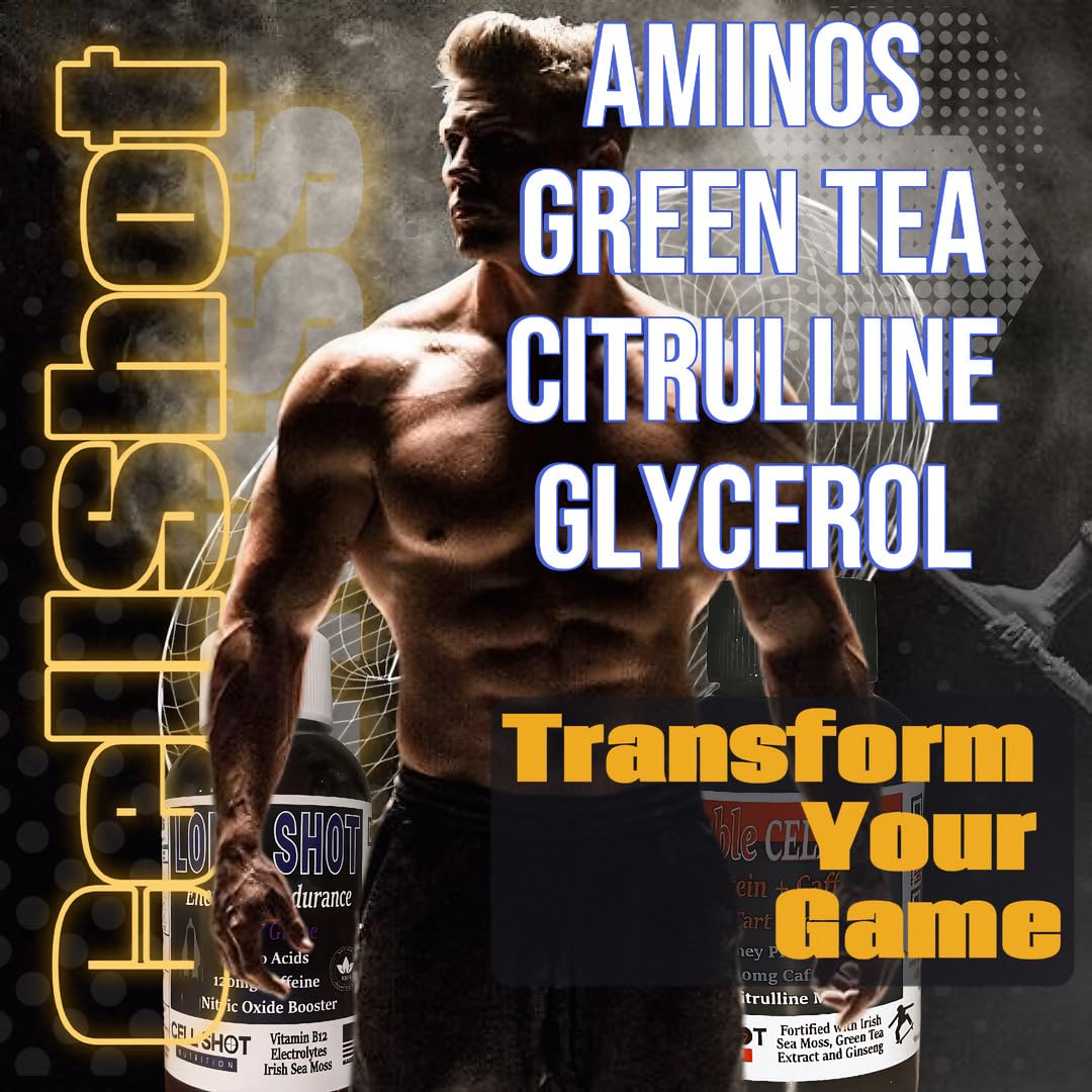 Cell Shot Nutrition Variety Pack - 15 Energy and Focus Shots for Athletic Performance and Preworkout Boost
