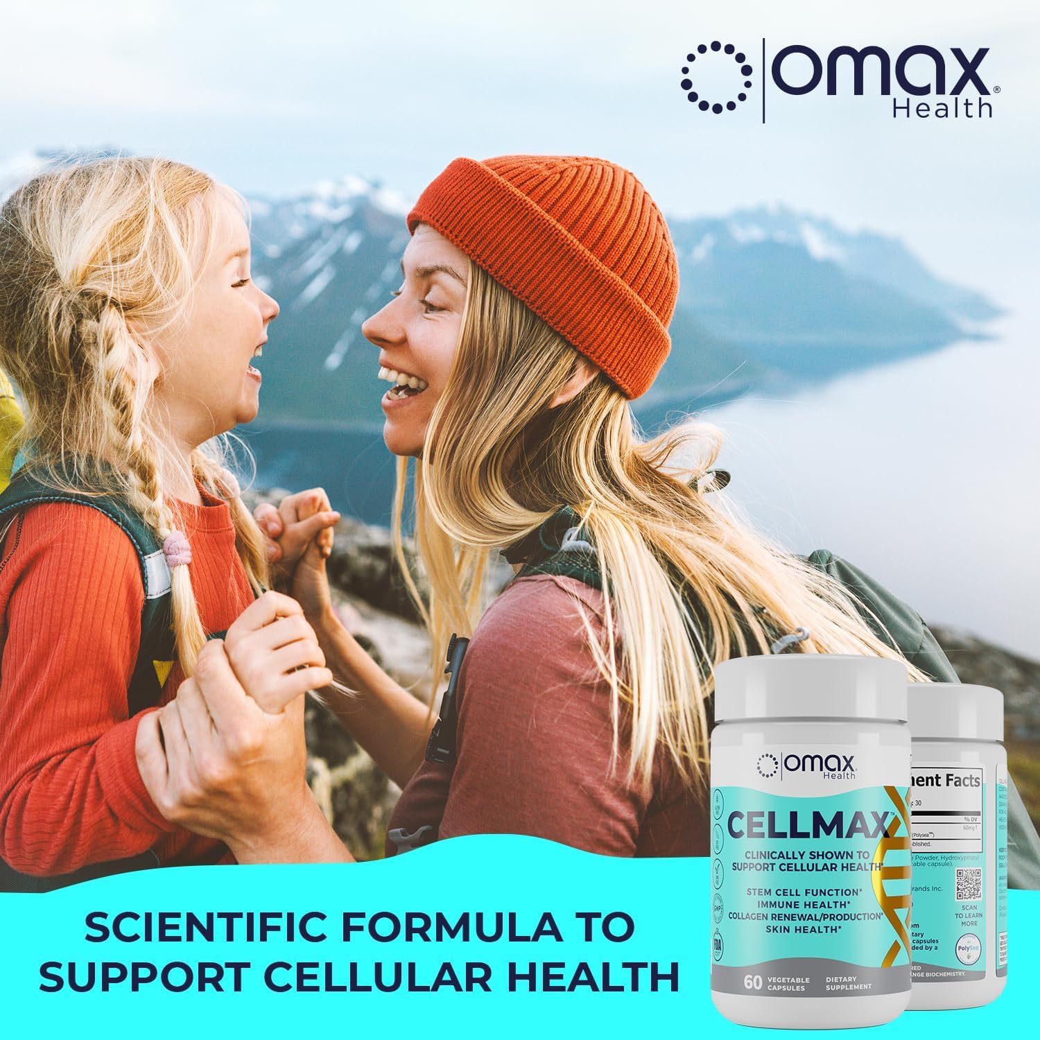 Cellmax - Clinically Proven Cellular Health Support with PolySea Seaweed Extract, Antioxidant Protection, Collagen Boost, Immune Function, Sustainable Formula
