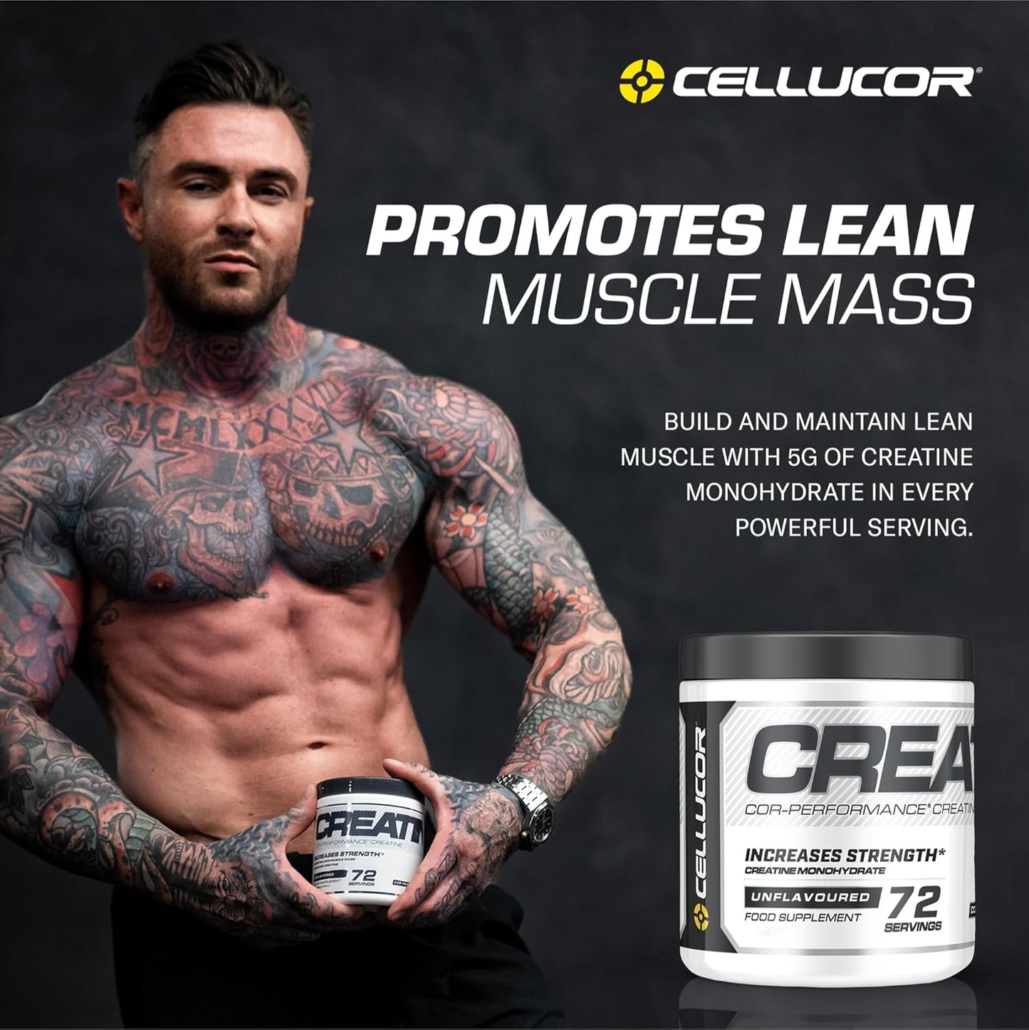 Cellucor C4 Original Pre Workout & Creatine Bundle, Grape Flavor, 30 Servings of Pre Workout Powder + 72 Servings of Creatine Powder