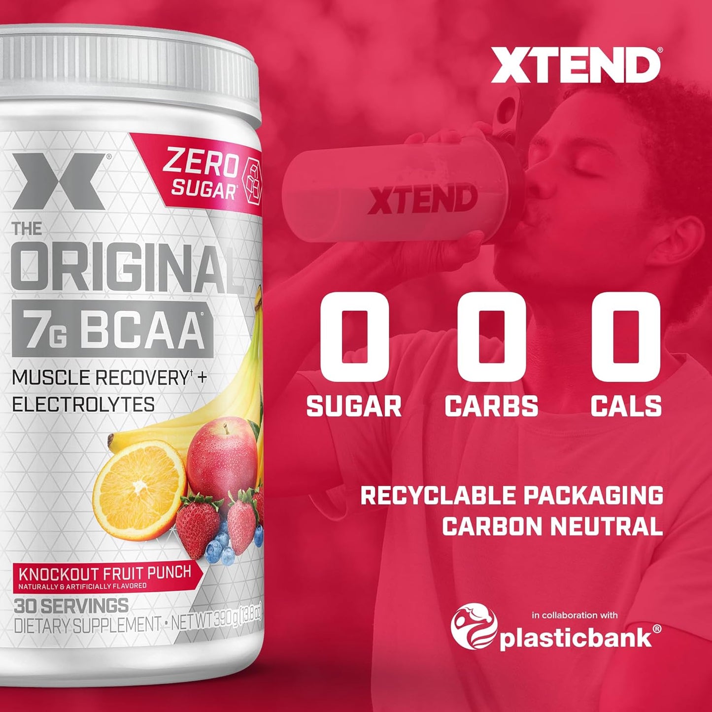 Cellucor C4 Original Pre Workout Powder & XTEND BCAA Bundle, Fruit Punch Flavor, 30 Servings Each