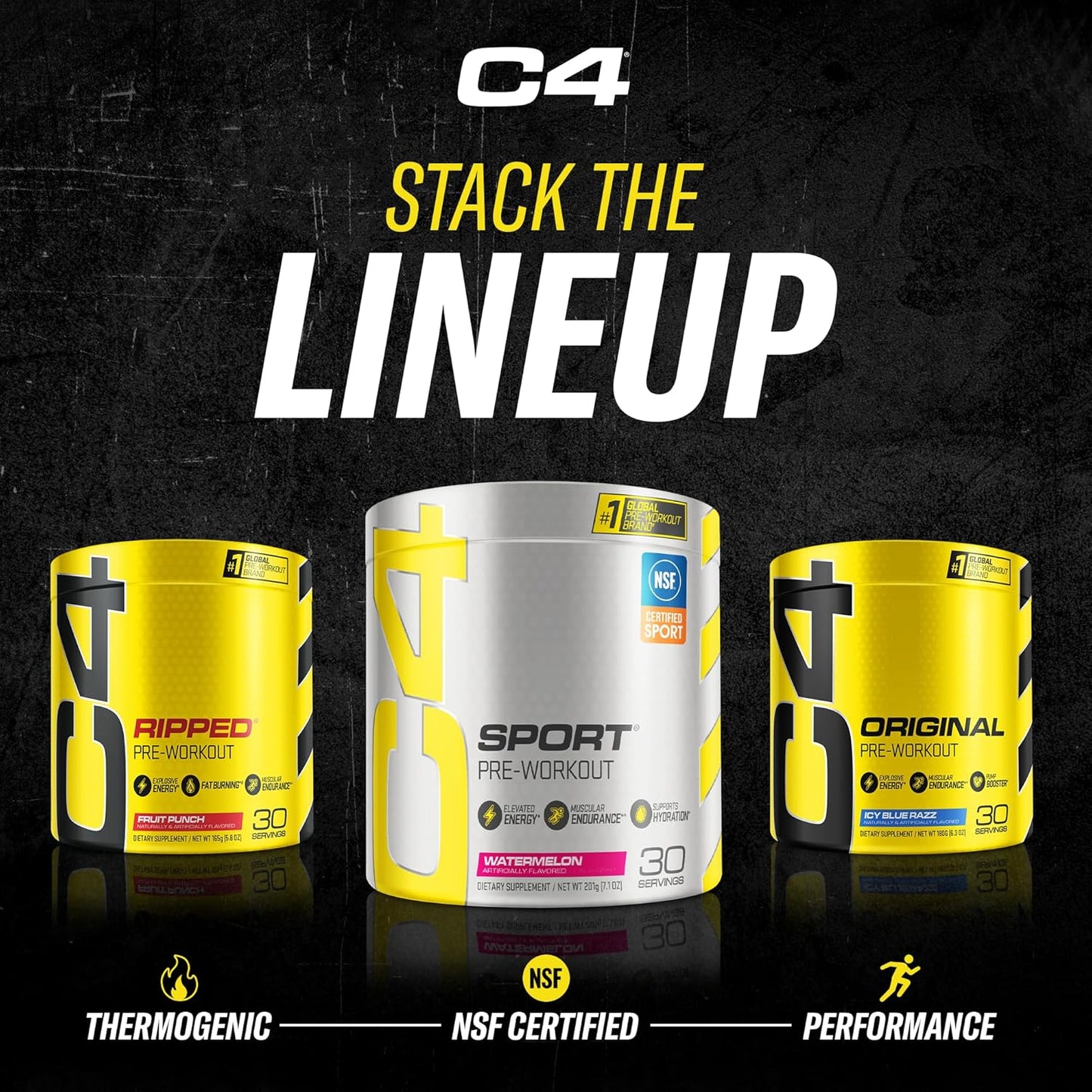 Cellucor C4 Pink Lemonade Pre Workout Powder - Sugar Free Energy Boost with Vitamin C, Caffeine, Beta Alanine, and Creatine - 60 Servings for Men & Women