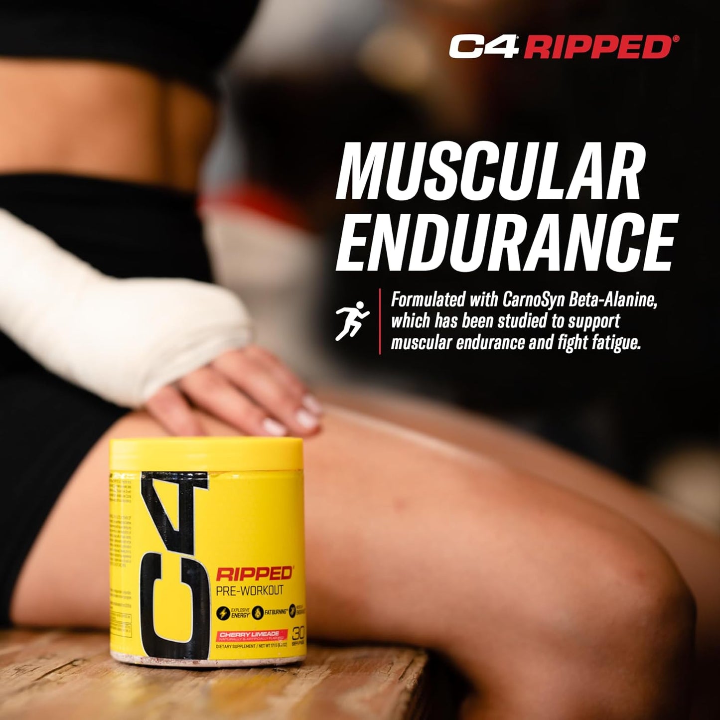 Cellucor C4 Ripped Pre Workout Powder - Sugar Free Energy Supplement with Beta Alanine for Men & Women - 150mg Caffeine - Creatine-Free - ICY Blue Razz - 30 Servings