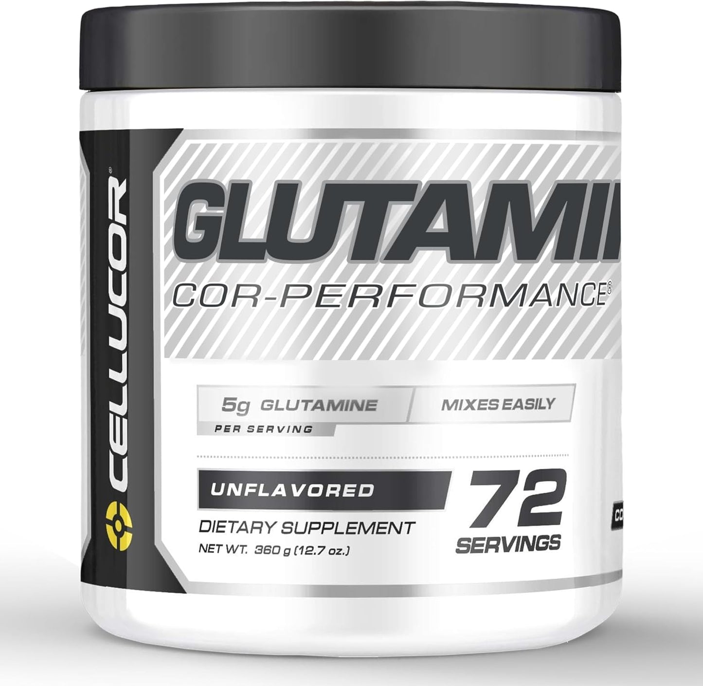 Cellucor Cor-Performance Series Glutamine Powder - 72 Servings, 12.69 Oz - Post Workout Recovery Supplement - Unflavored