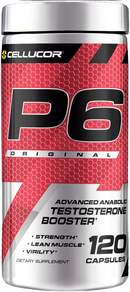 Cellucor P6 Original: Ultimate Men's Anabolic Strength & Muscle Support, Energy Boost, 120 Capsules