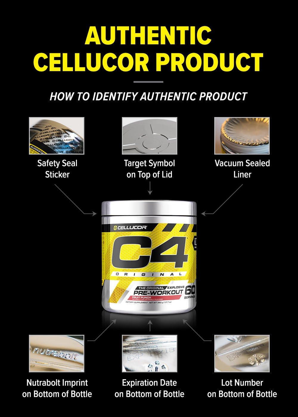Cellucor P6 Original: Ultimate Men's Anabolic Strength & Muscle Support, Energy Boost, 120 Capsules