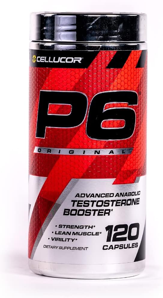 Cellucor P6 Original: Ultimate Men's Anabolic Strength & Muscle Support, Energy Boost, 120 Capsules