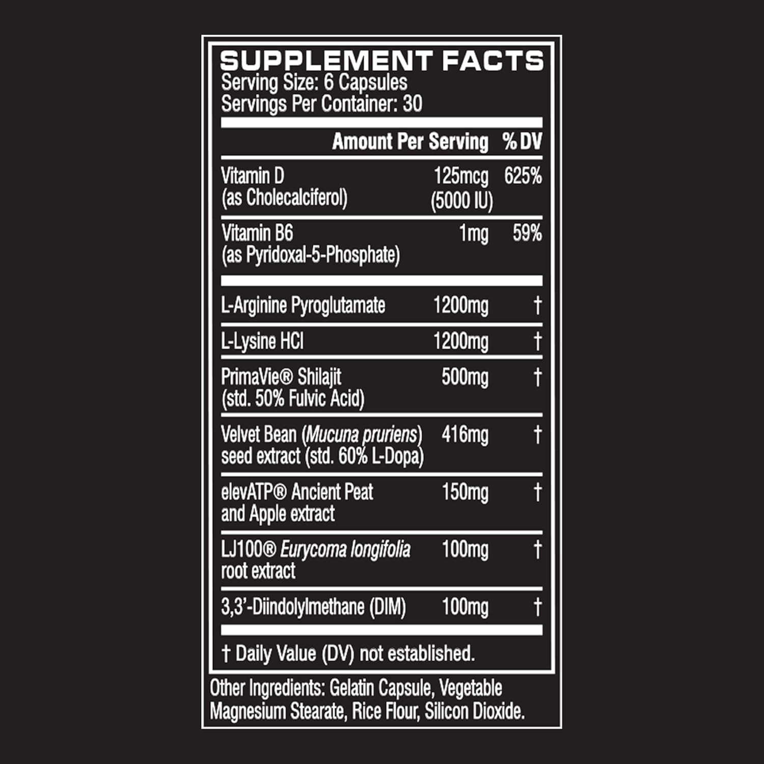 Cellucor P6 Ultimate GH Test Booster - 180 Capsules for Men, Growth Hormone Support, Protein Synthesis & Fat Metabolism