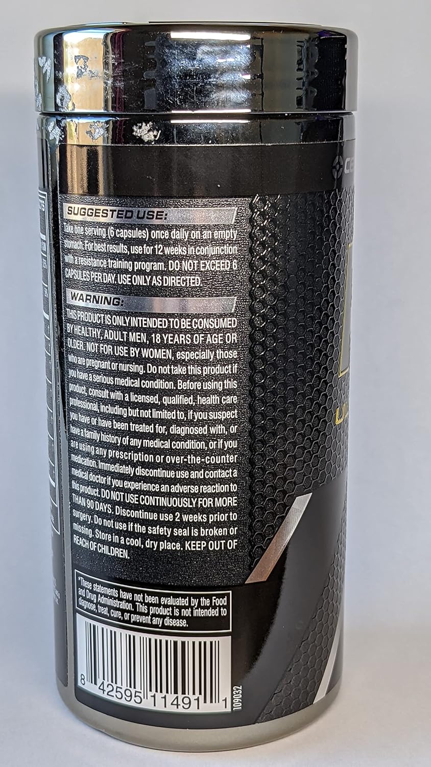 Cellucor P6 Ultimate GH Test Booster - 180 Capsules for Men, Growth Hormone Support, Protein Synthesis & Fat Metabolism