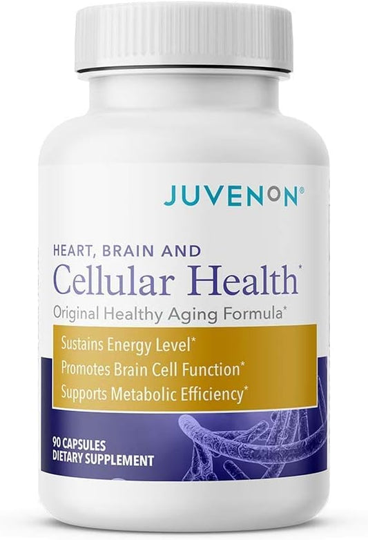 Cellular Health Supplement for Heart & Brain | Boost NAD+ Function, Energy, Mood | Acetyl L-Carnitine, Biotin | Metabolism & Mental Clarity Support (90 Caps)