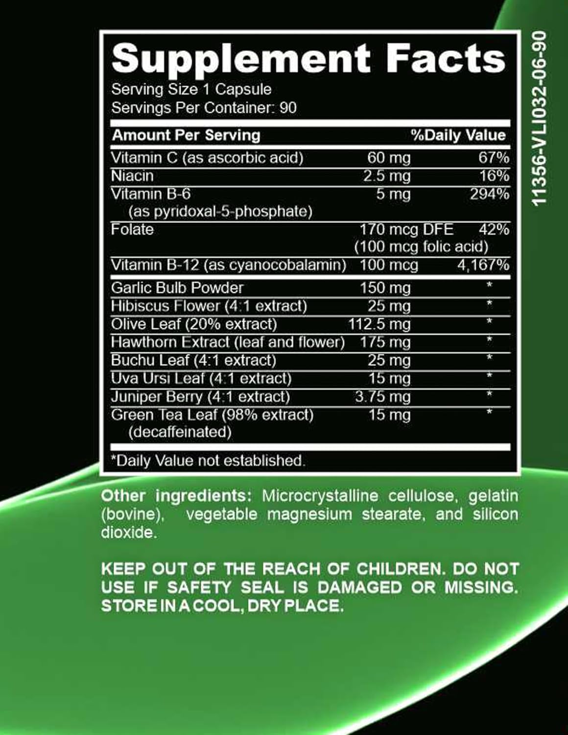 Certified Halal Halalways Blood Pressure Support Supplement with Garlic, Hawthorn, Green Tea, & Hibiscus for Healthy Hypertension