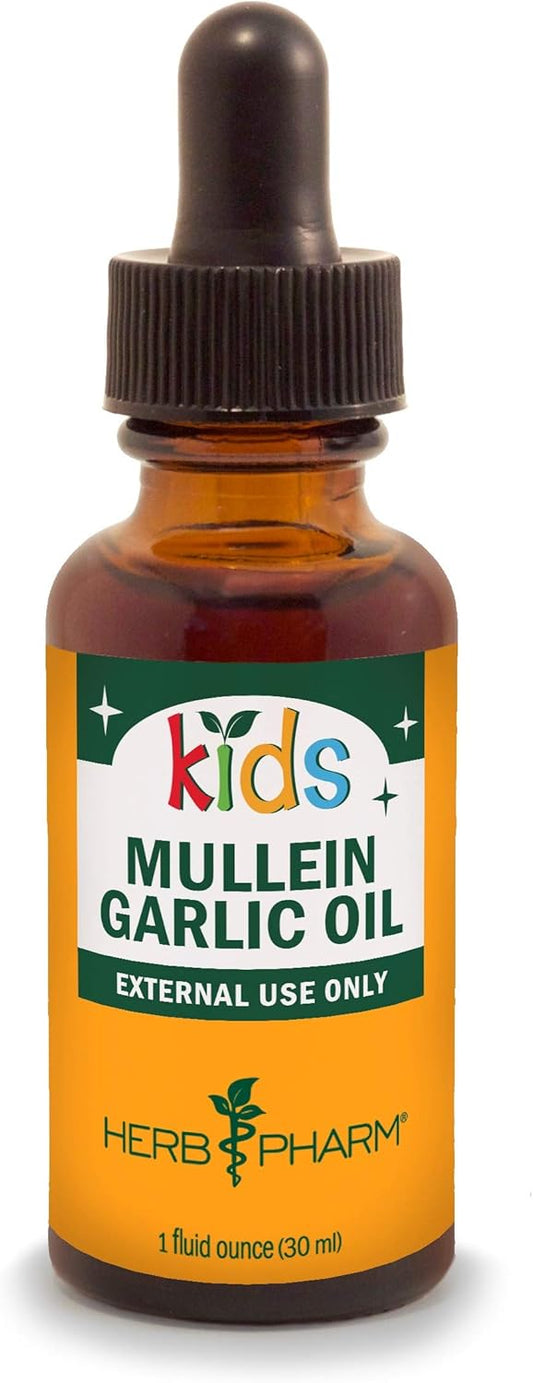 Certified-Organic Immune Avenger Formula for Kids + Mullein Garlic Ear Oil - 1oz Each