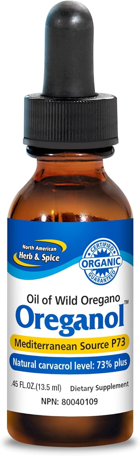 Certified Organic Oreganol P73 Wild Oregano Oil - Immune Support & Optimal Health - Mediterranean Source - Non-GMO - 194 Servings
