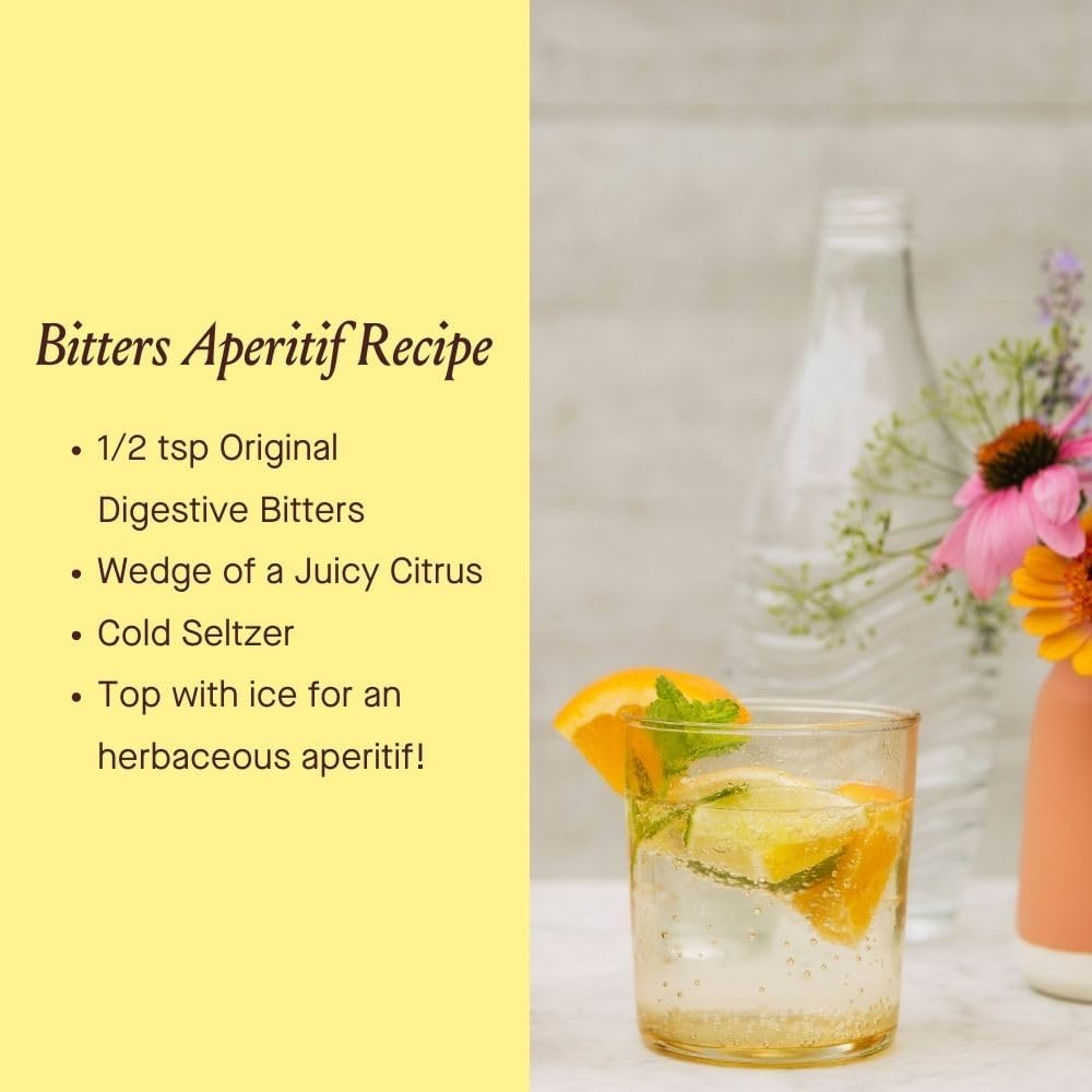 Certified Organic Urban Moonshine Original Bitters for Bloating Relief and Liver Support - Gentle Detox and Appetite Regulation - Digestive Herbal Supplement - 8 Fl Oz