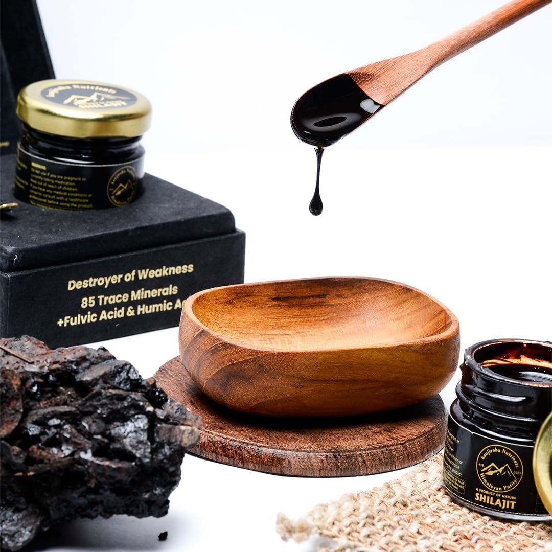 Certified Pure Kanjiroba Nutrients Himalayan Shilajit Resin - 85+ Minerals, 75%+ Fulvic Acid, 500mg, Grade A - 30g Pack, Lab Tested Report